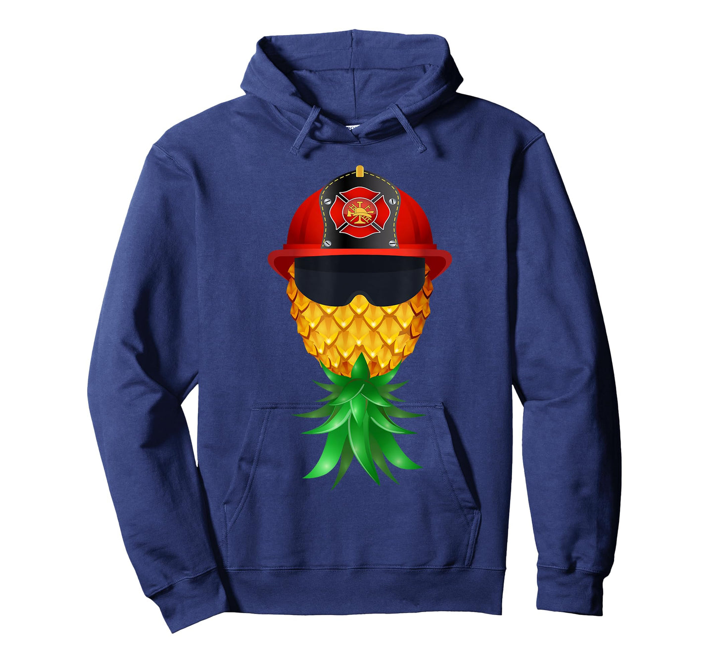 Swinger Upside Down Pineapple Firefighter Red Helmet T-Shirt