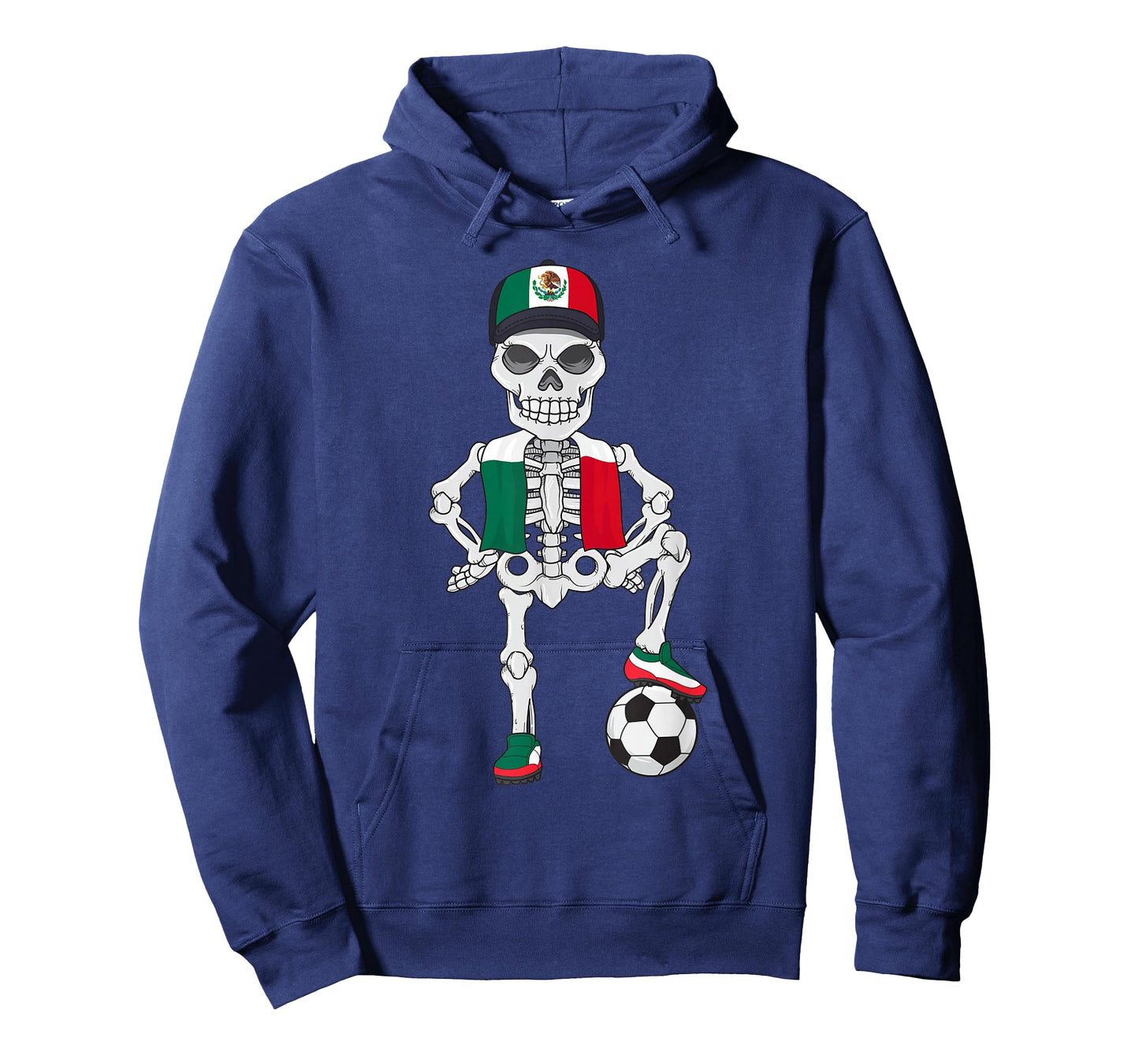 Mexico Soccer Skeleton Fan Team T-Shirt