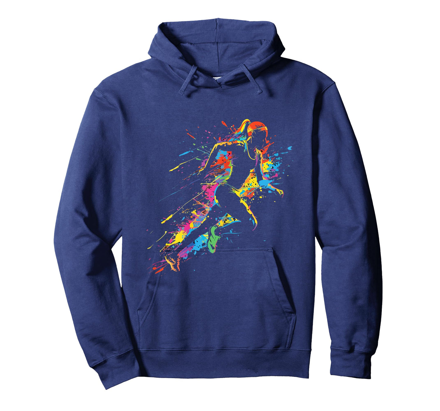 Marathon Running Paint Splash Trail Runner Sprinting Girls T-Shirt