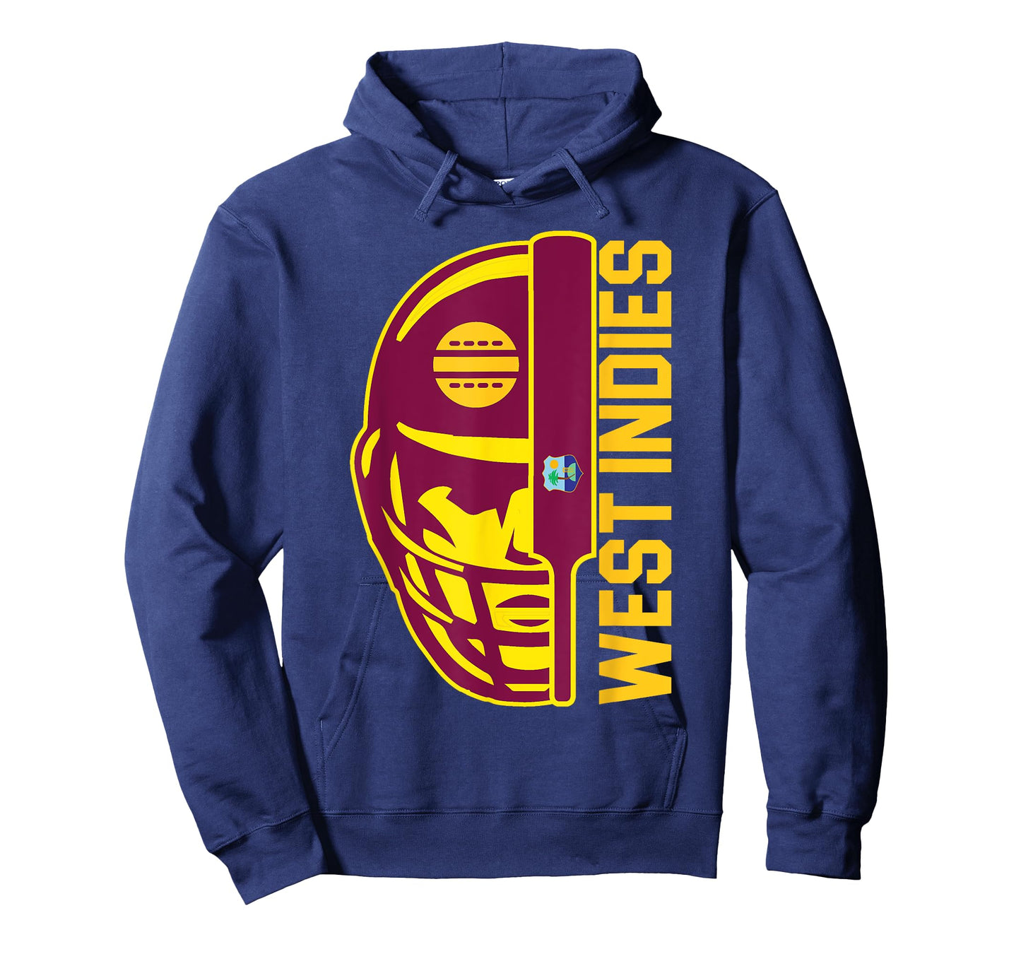 Cricket West Indies Fan Helmet Ball and Bat Design T-Shirt