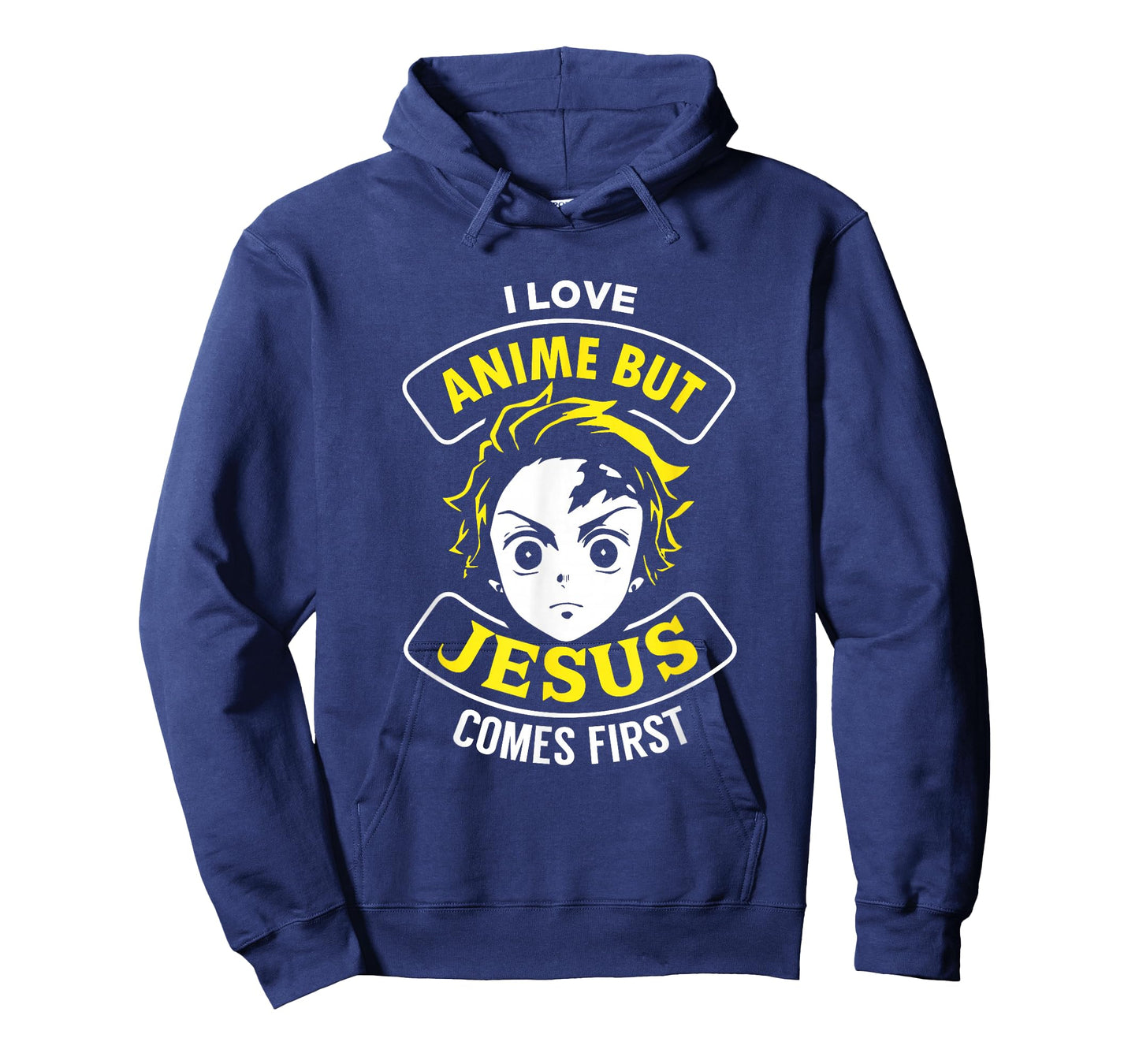 I Love Anime But Jesus Comes First - Christian Japan Yellow T-Shirt