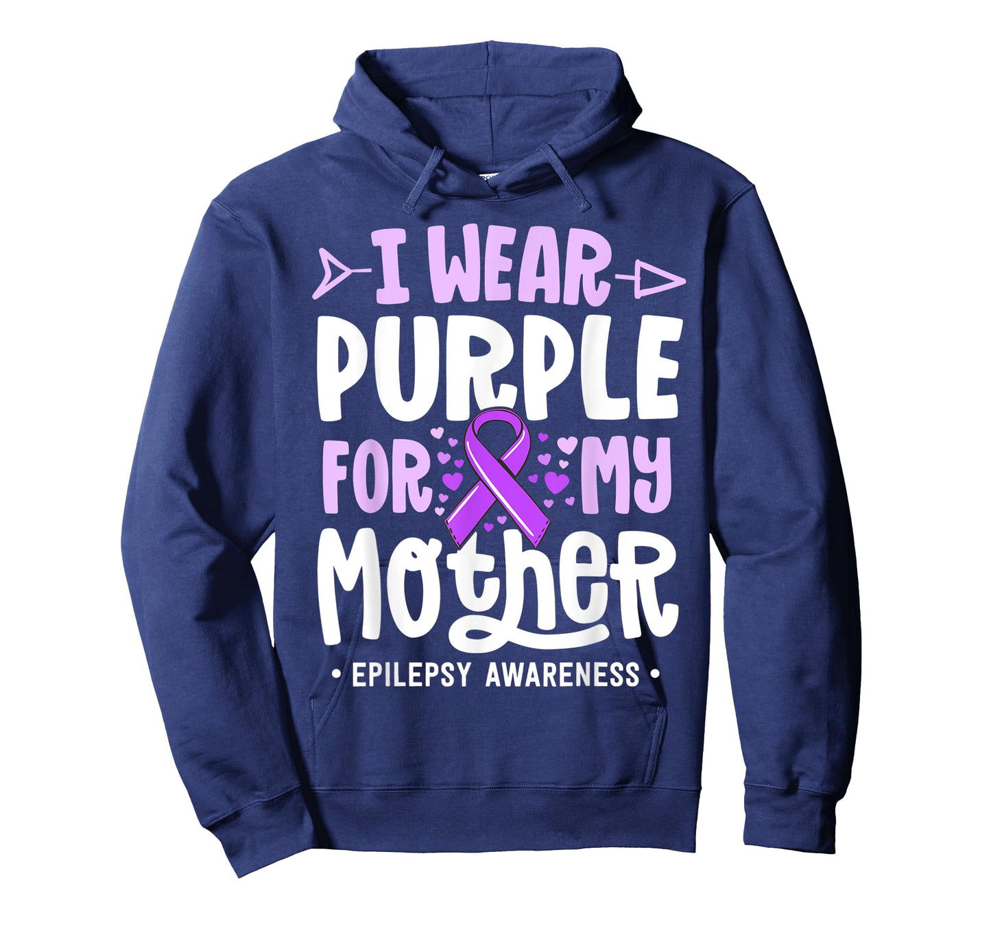 Epilepsy Ribbon Shirt I Wear Purple For My Mother Awareness T-Shirt