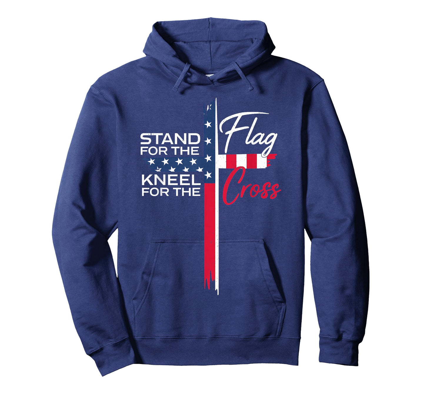 Faith and Freedom Patriotic Christian Cross Graphic vintage T-Shirt