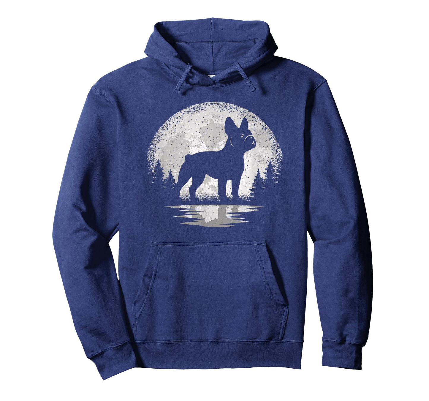 Frenchie Moon Vintage French Bulldog Men Women T-Shirt