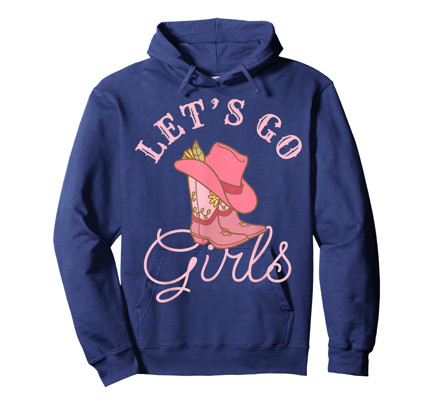 Lets Go Girls Fun Cute Country Western Cowgirl Bachelorette T-Shirt