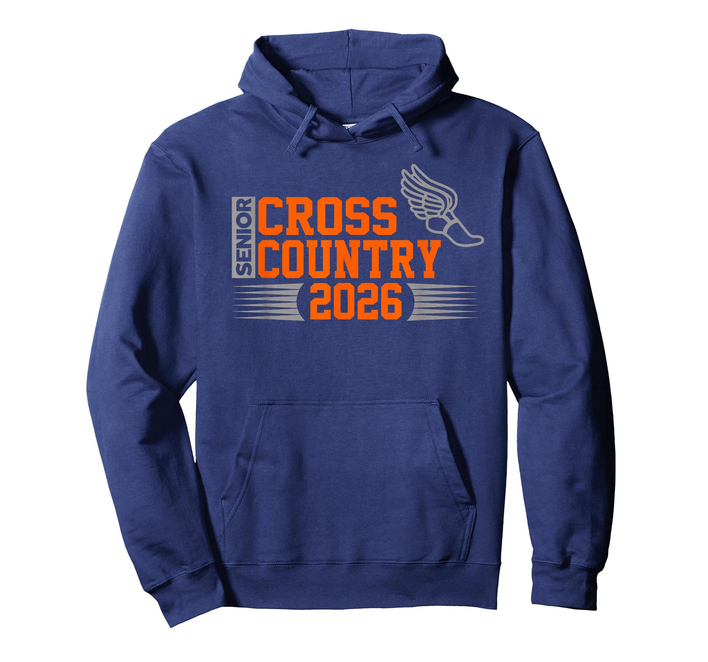 Cross Country Senior Class of 2026 Orange School Color T-Shirt
