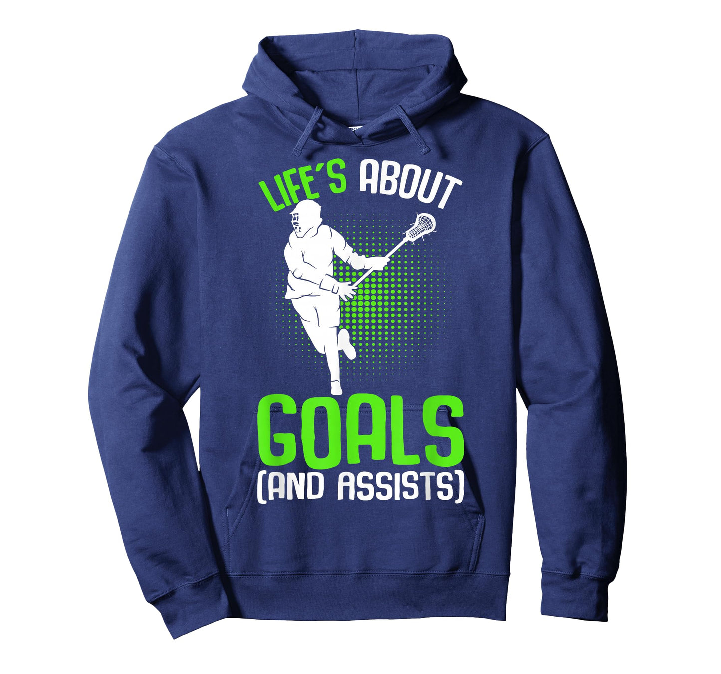 Life´s About Goals Lacrosse Player Youth Men Boys Kids T-Shirt