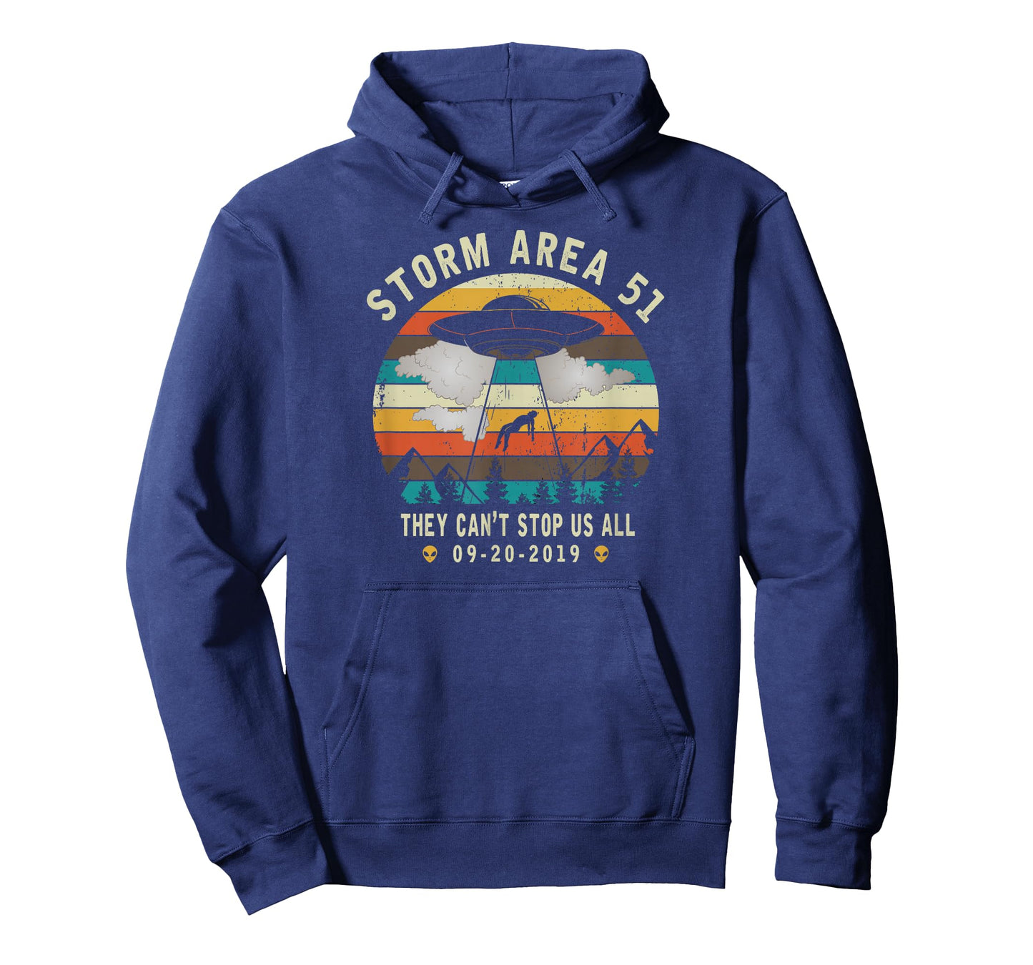 Storm Area 51-They Can't Stop Us All-Vintage Alien Abduction T-Shirt