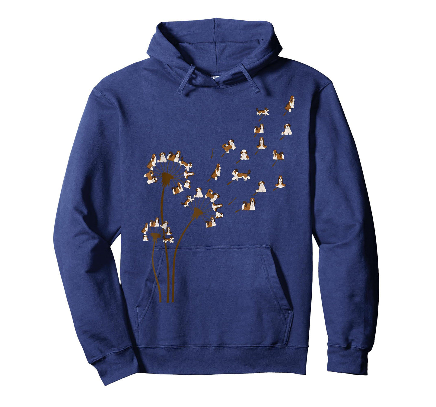 Cute Shih Tzu Flower Fly Dandelion Funny Dog Lover Dog Dad T-Shirt