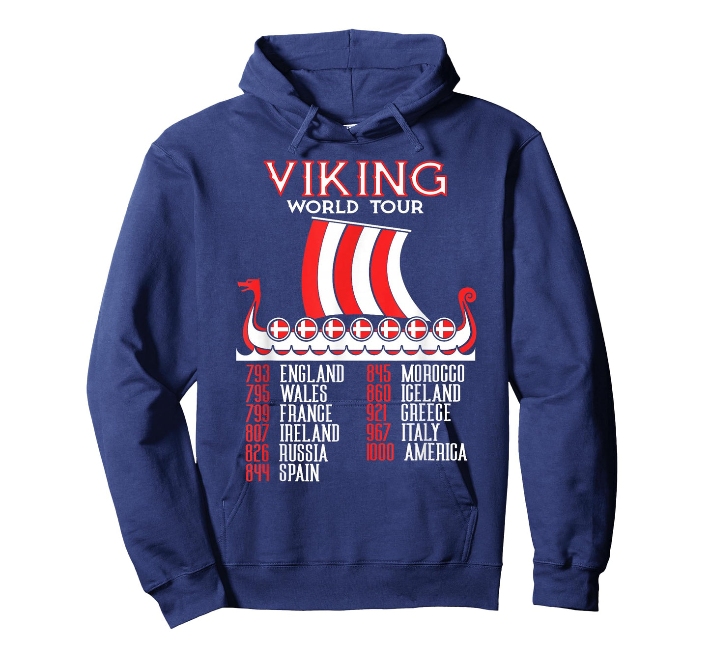 Viking World Tour Danish Viking Ship Denmark Viking T-Shirt