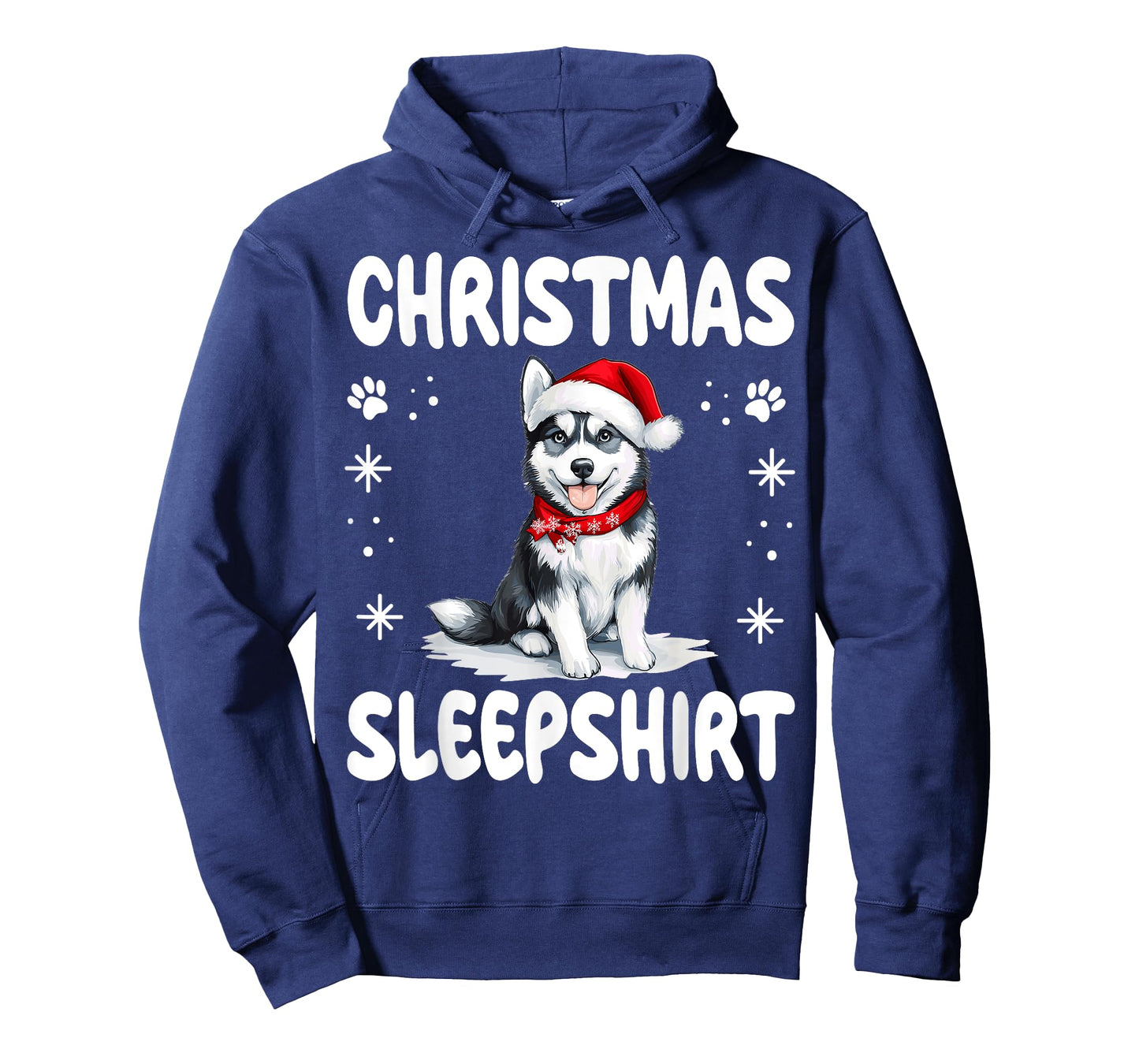 Siberian Husky Dog Nightgown Pajama Christmas Sleepshirt T-Shirt