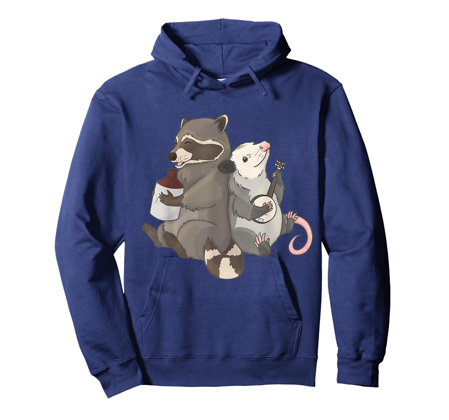 Opossum and Raccoon Playing Banjo Instruments T-Shirt