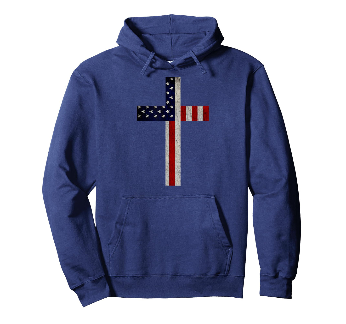 Vintage American Flag Christian Cross USA Patriotic Gift T-Shirt