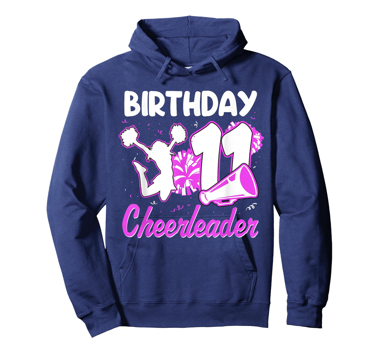 11th Birthday Cheerleader Girl 11 Years Old Cheerleading T-Shirt
