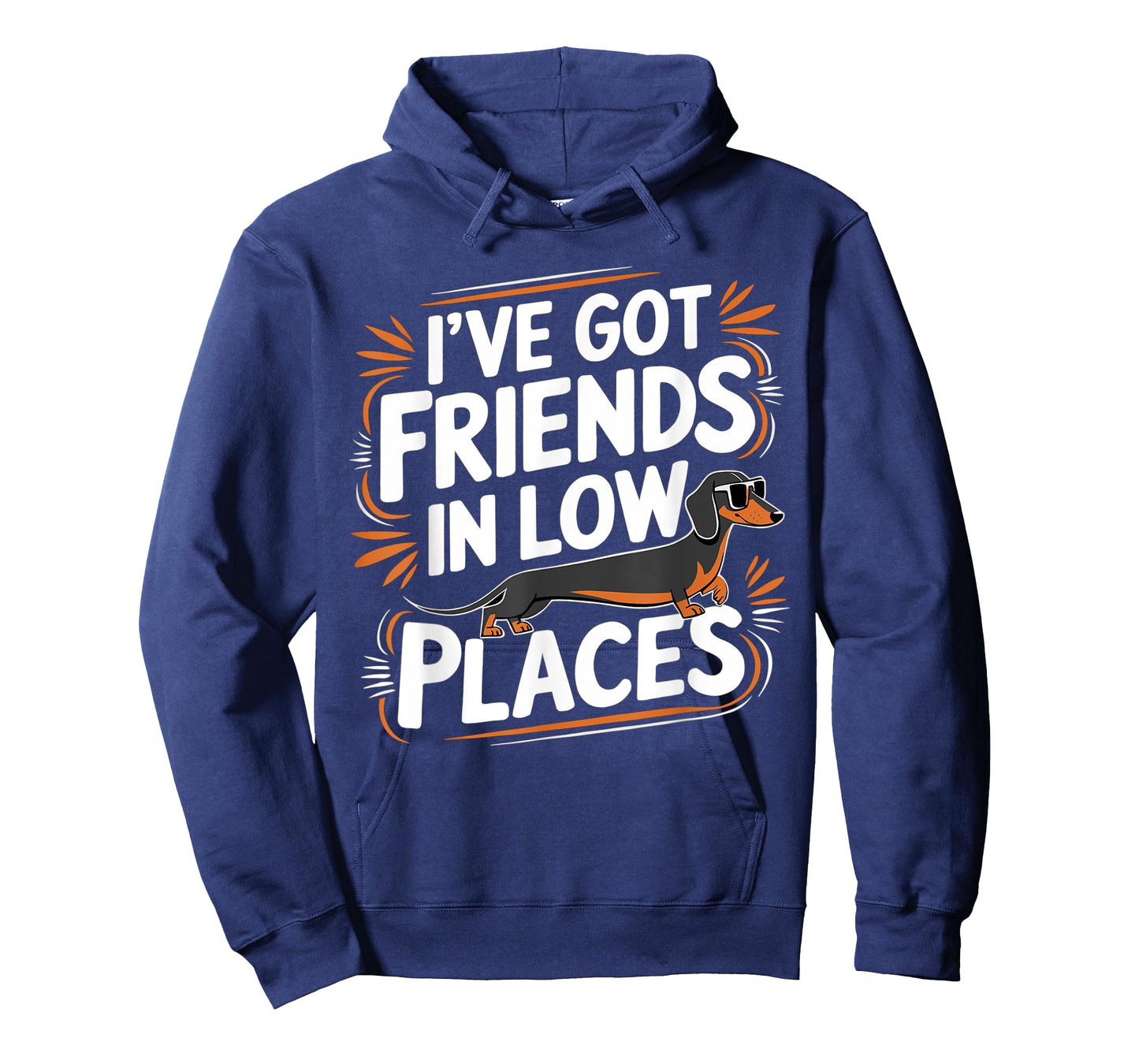 I've Got Friends In Low Places Funny Wiener Dachshund Dog T-Shirt