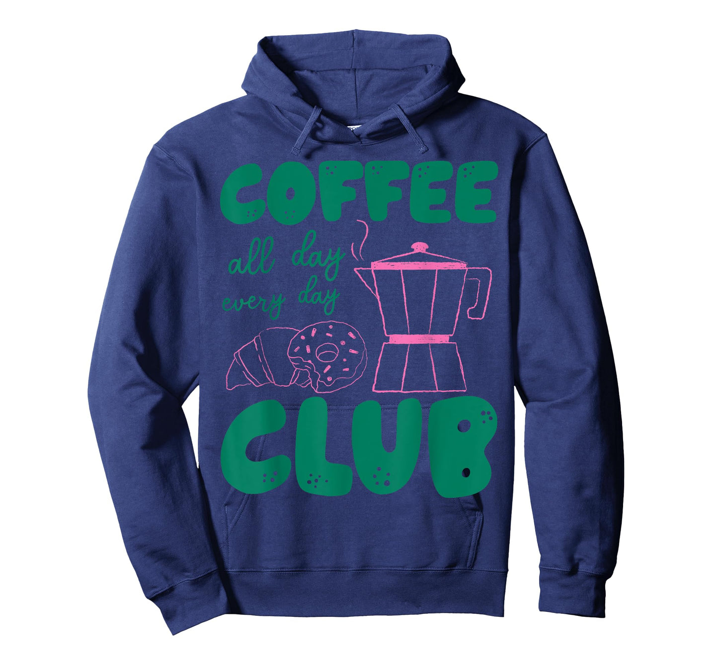 Coffee Club All Day Every Day Enthusiast Casual Vibes T-Shirt