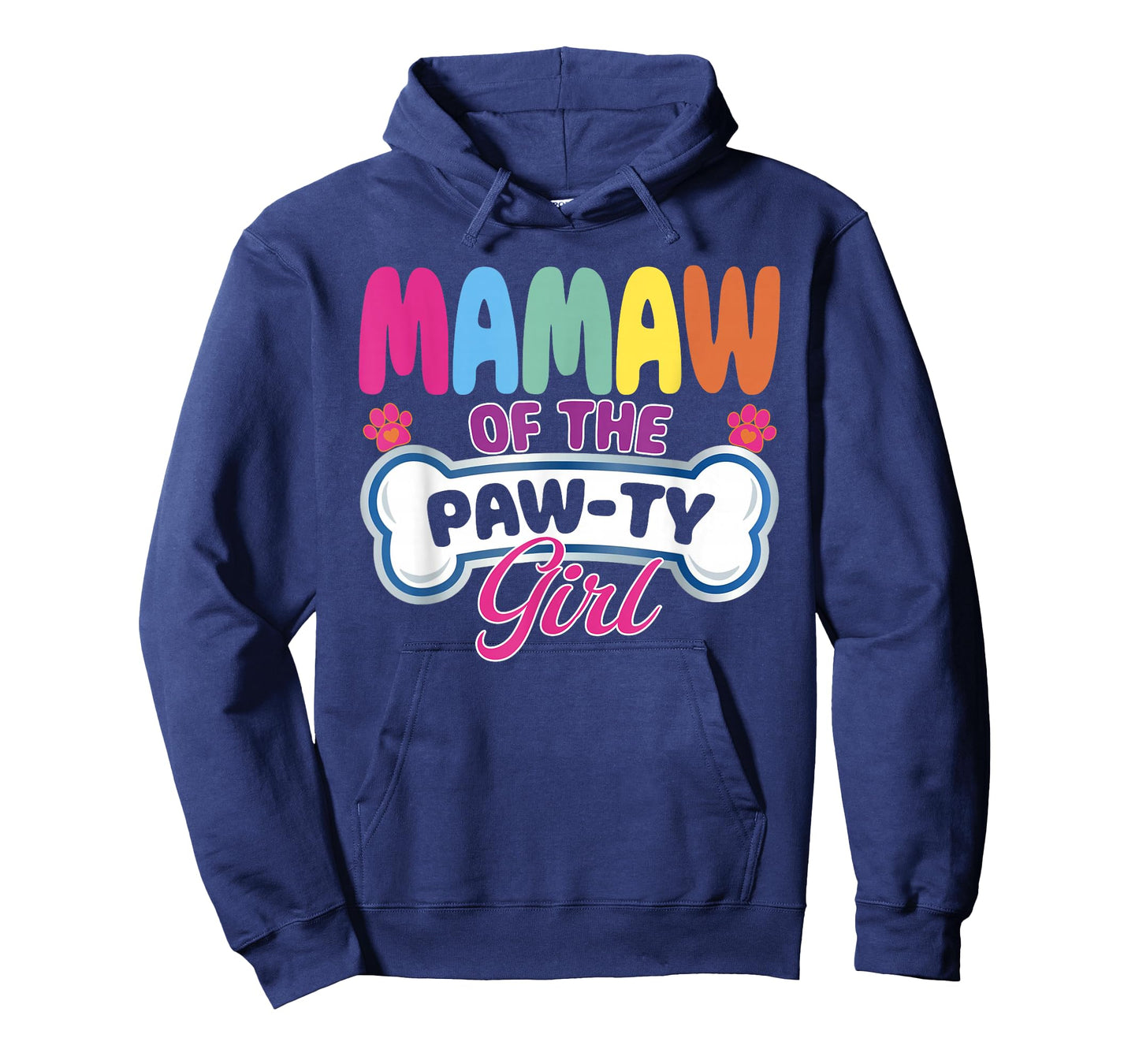 Mamaw of The Paw-Ty Girl Birthday Family Matching Party T-Shirt