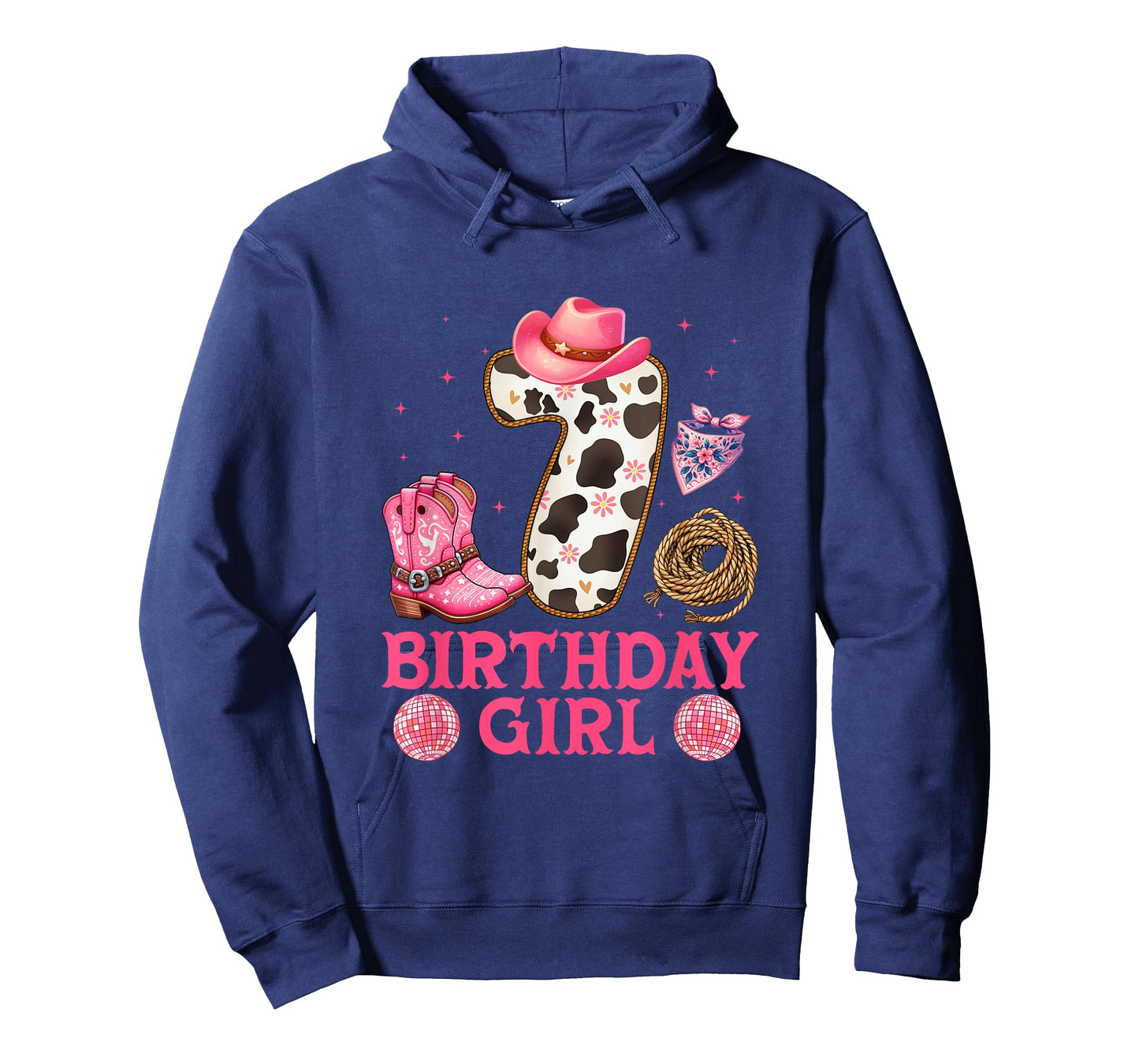 Cowgirl Birthday Girl 7 Years Old Western 7th birthday girl T-Shirt