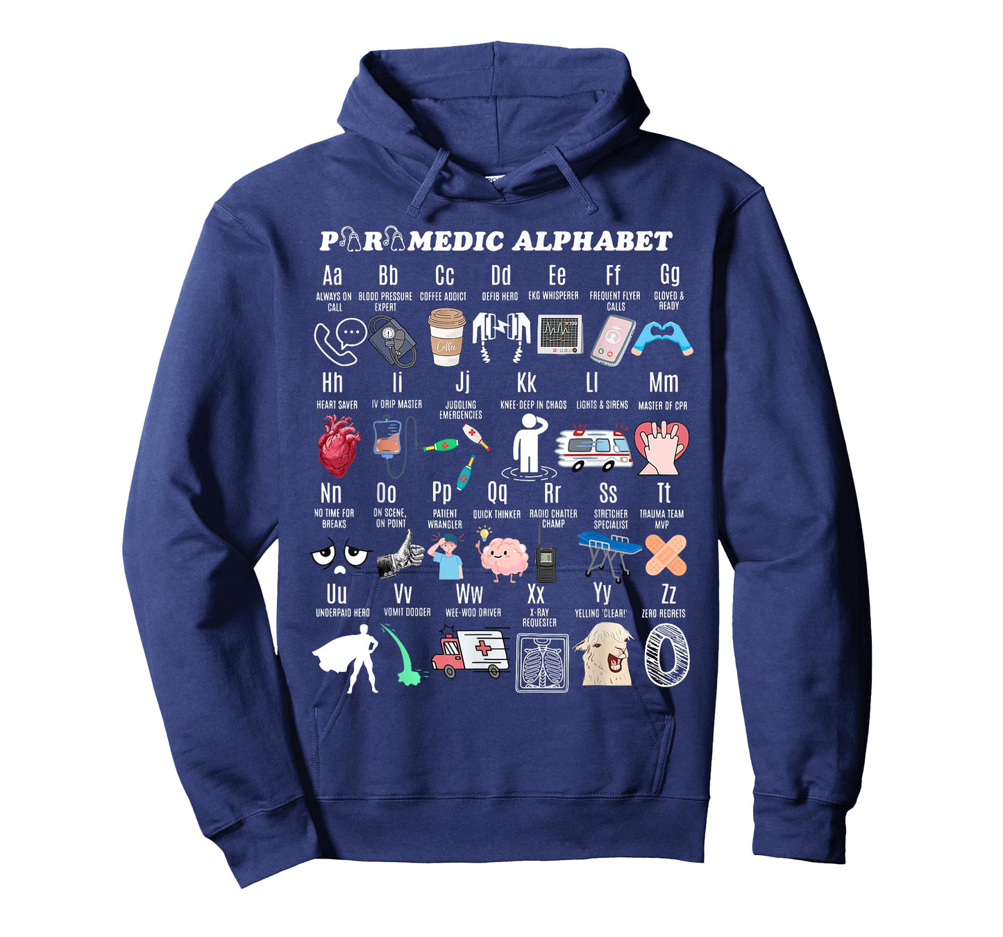 Paramedic Alphabet Abcs EMS EMT Paramedic Medical Doctors T-Shirt