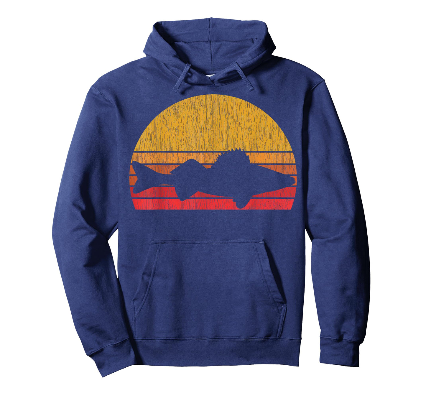 Walleye Fishing Retro Walleye Sauger Fisherman T-Shirt