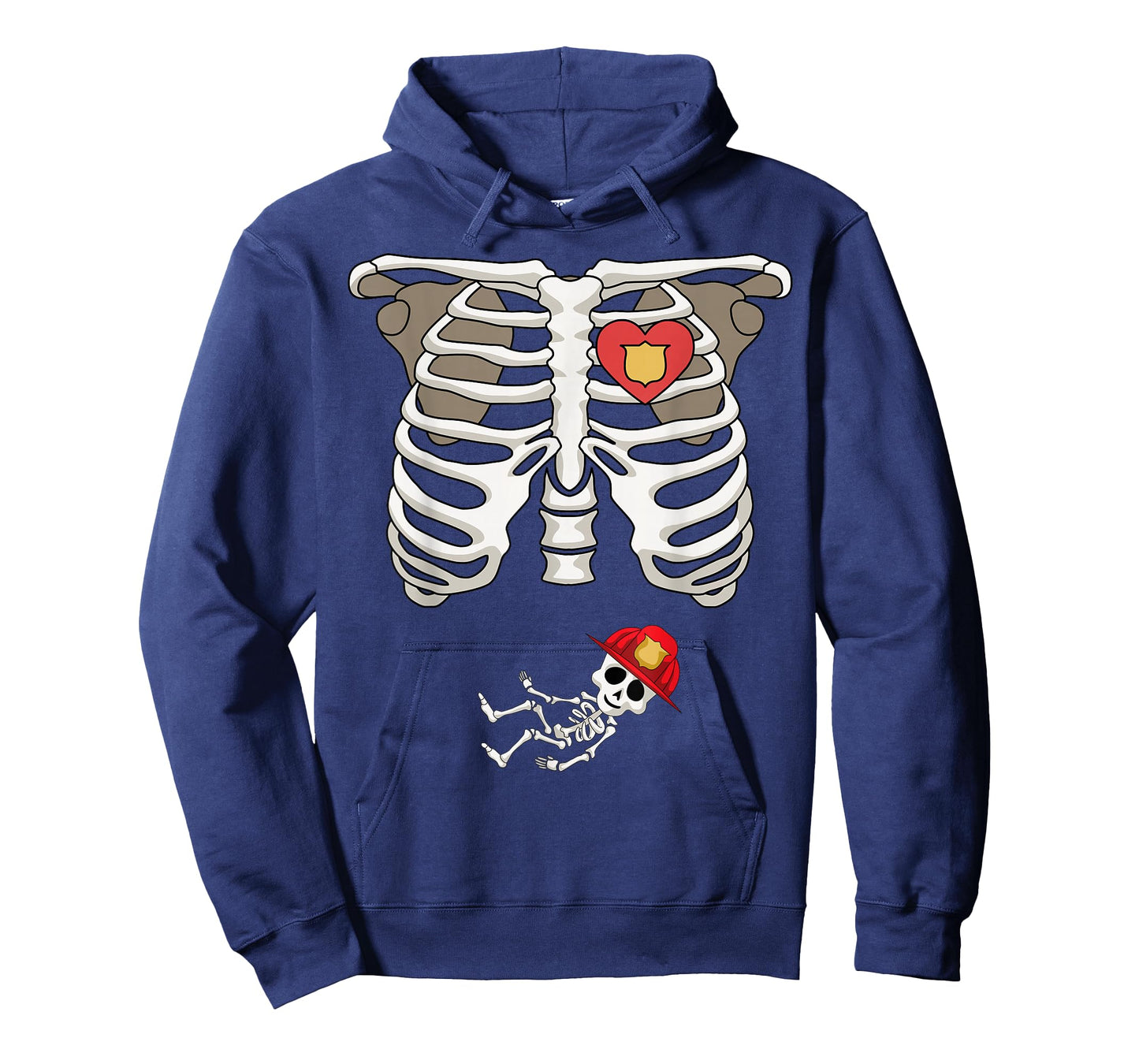 Pregnancy Skeleton Rib T-Shirt Funny Firefighter Bump Shirt T-Shirt