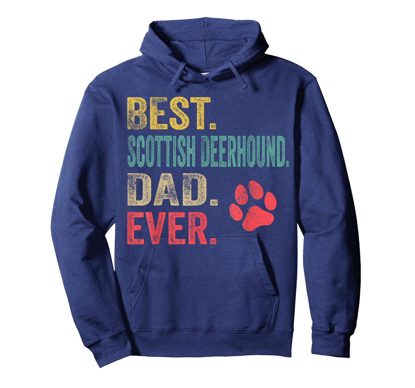 Best Scottish Deerhound Dad ever Vintage Father Dog Lover T-Shirt for Men