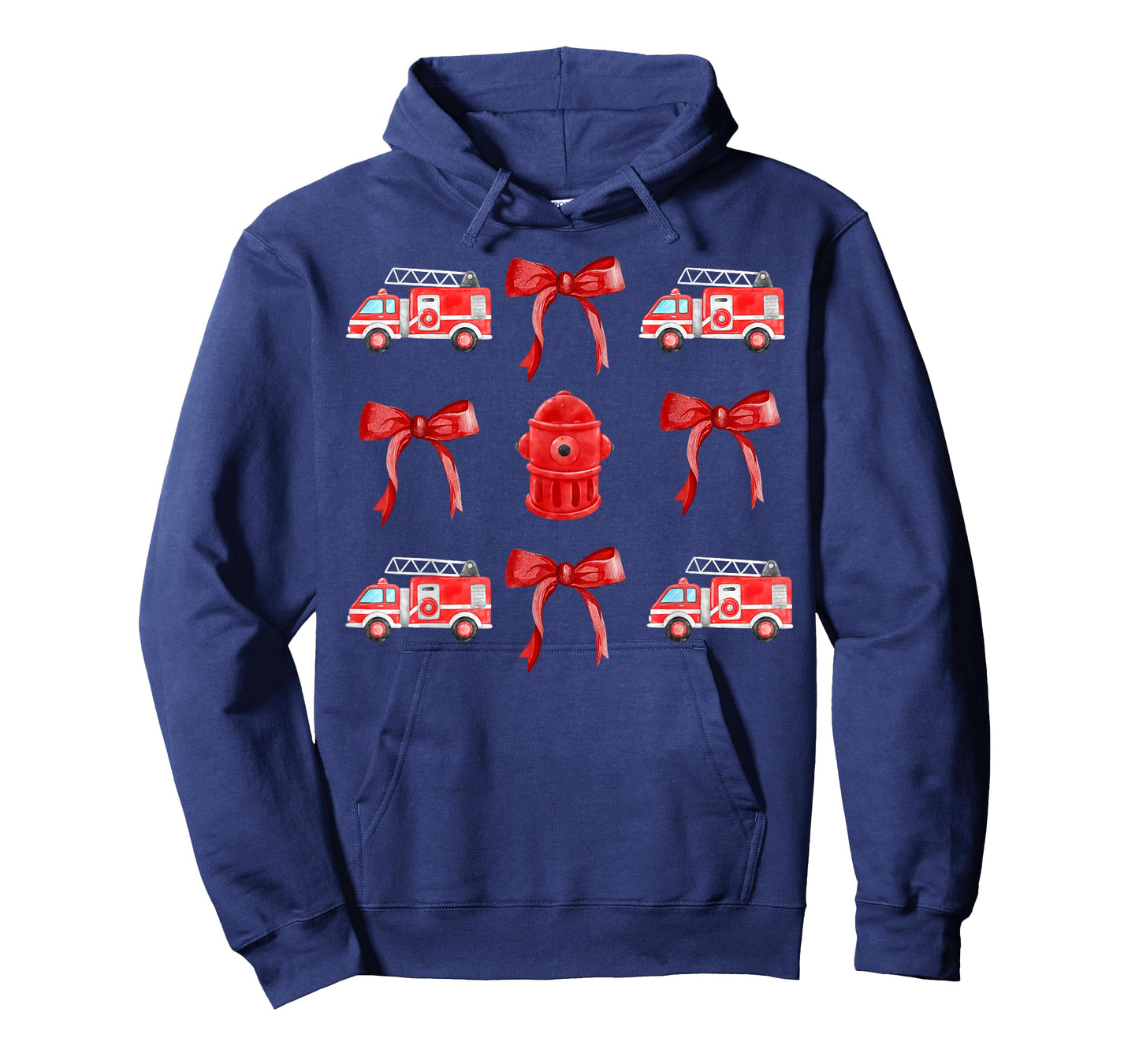 Retro Coquette Firefighter Firefighting Fire Truck Mom Girl T-Shirt
