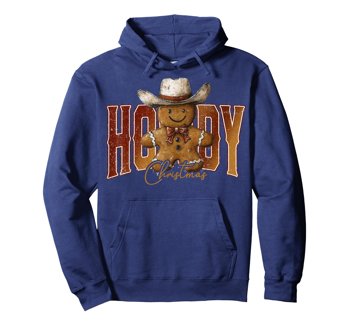 Howdy Christmas Gingerbread Man Cowboy Rodeo Western Country T-Shirt
