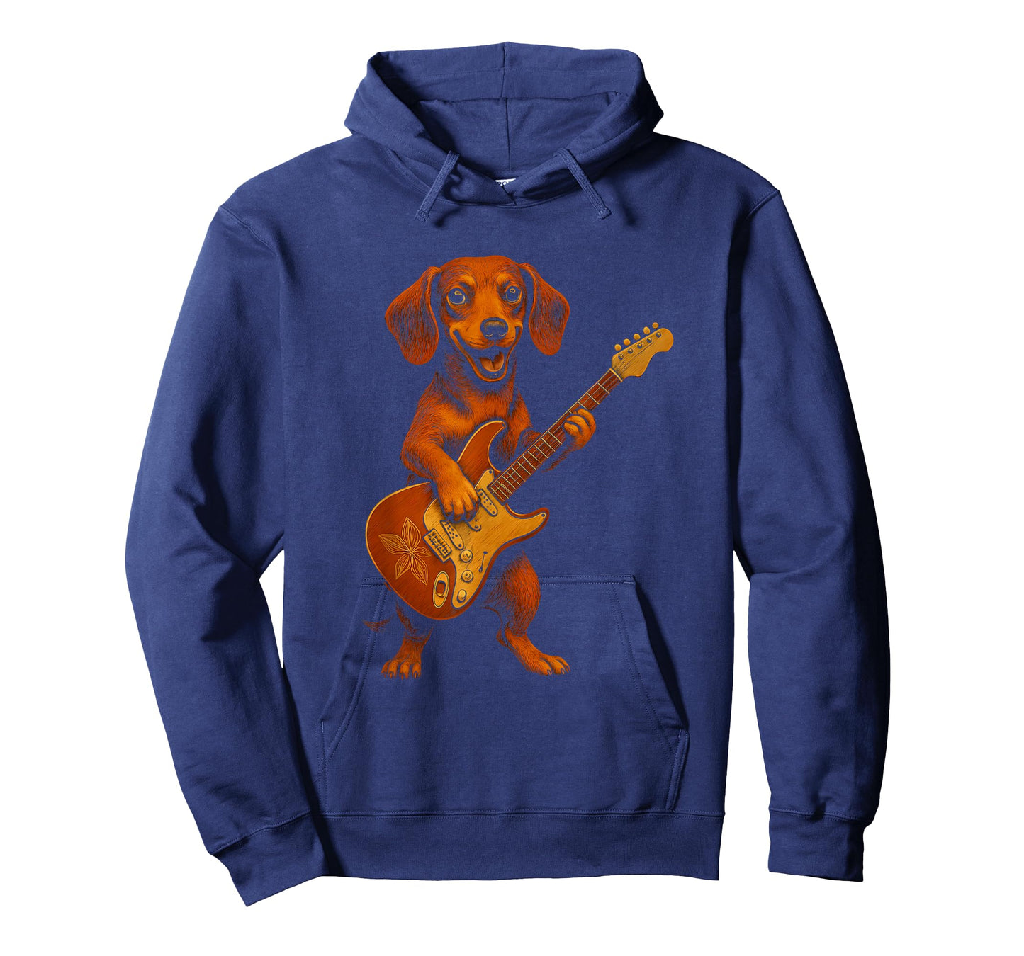 Dachshund Playing Electric Guitar T-Shirt