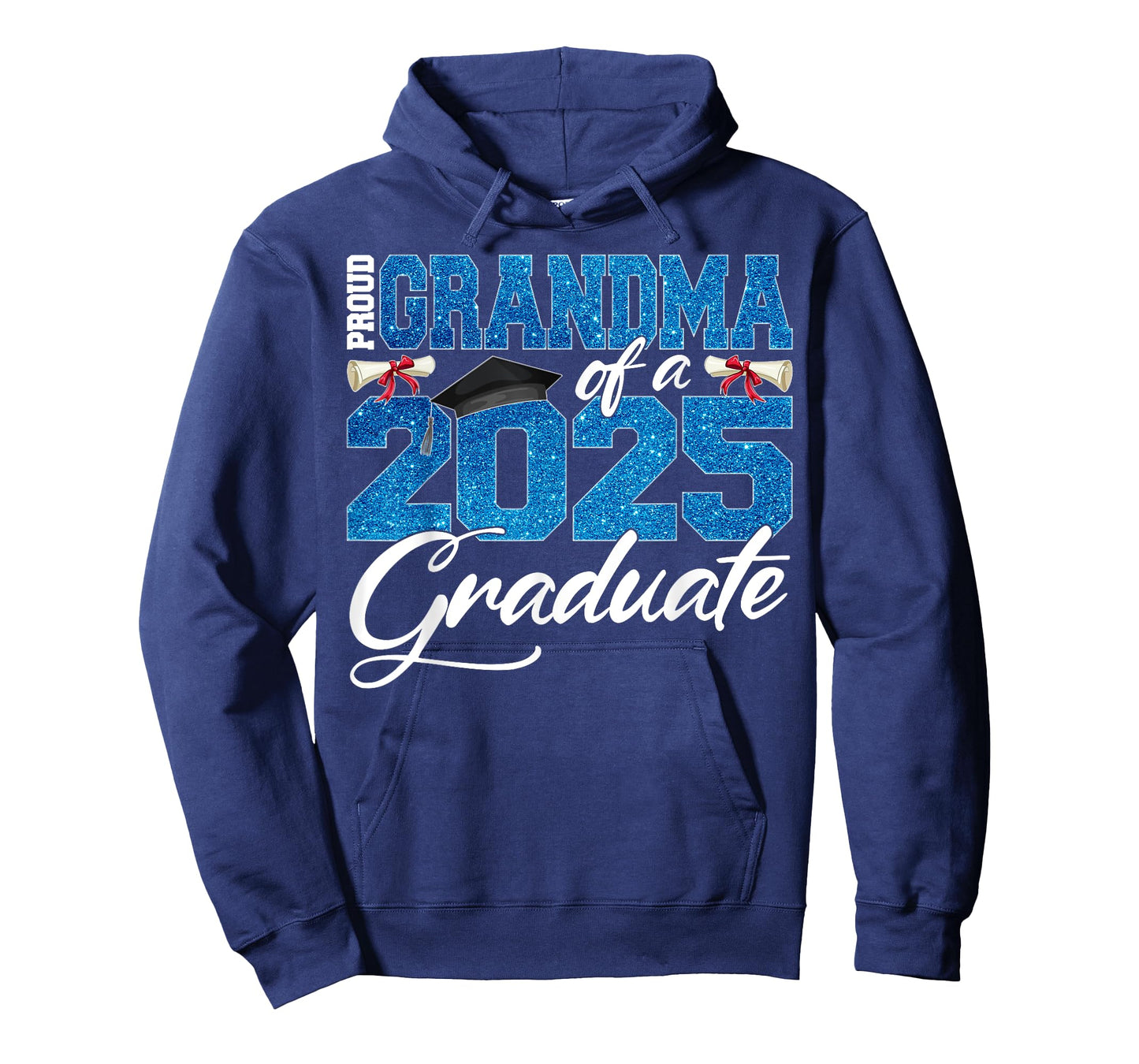 Proud Grandma Of A Class Of 2025 Senior Graduate Men Women T-Shirt