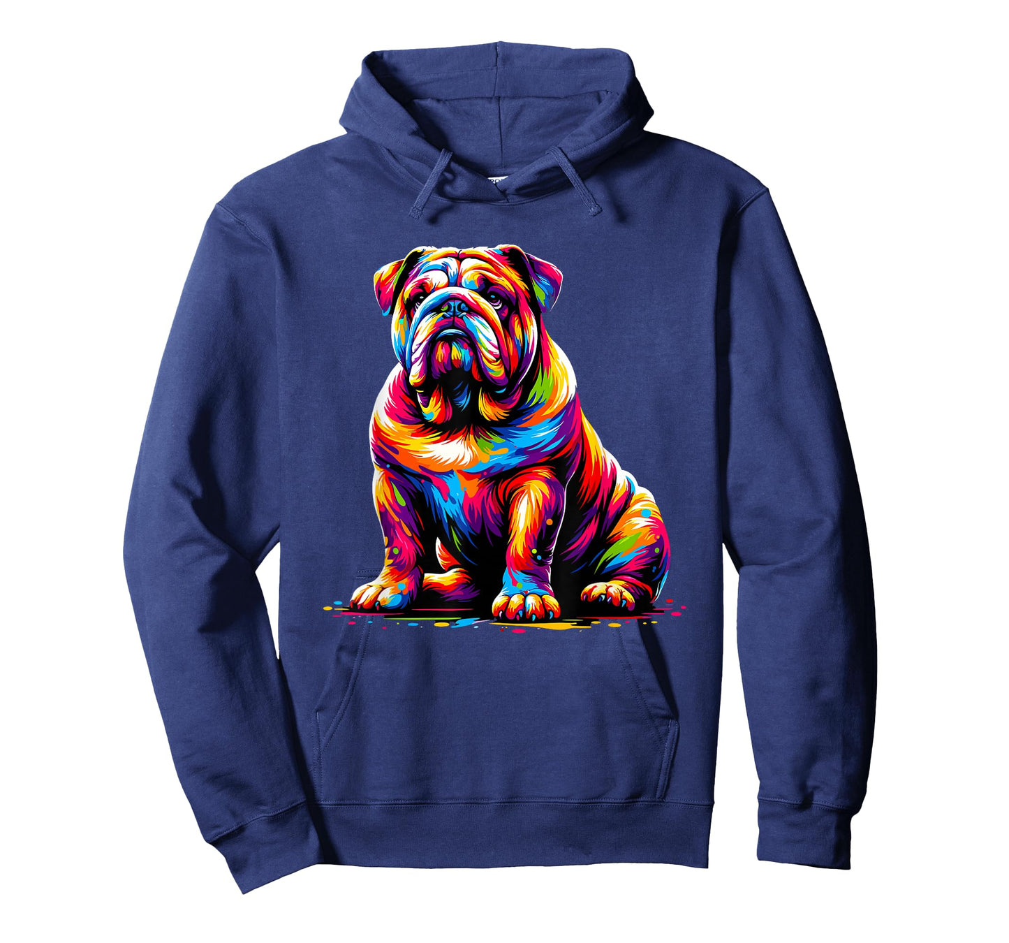 Funny Dog Colorful English Bulldog T-Shirt