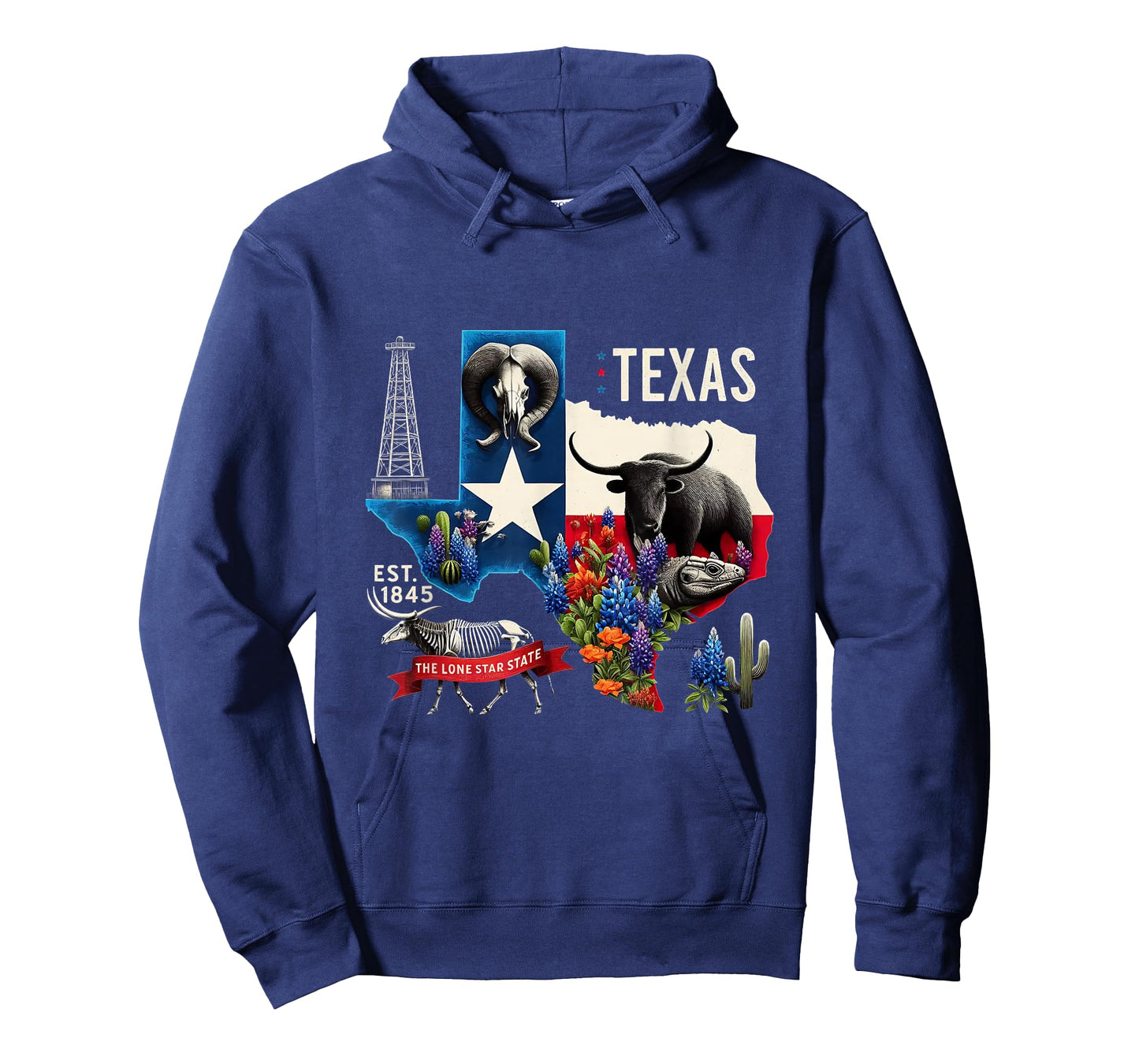 Retro Vibes Texas USA Bull American T-Shirt