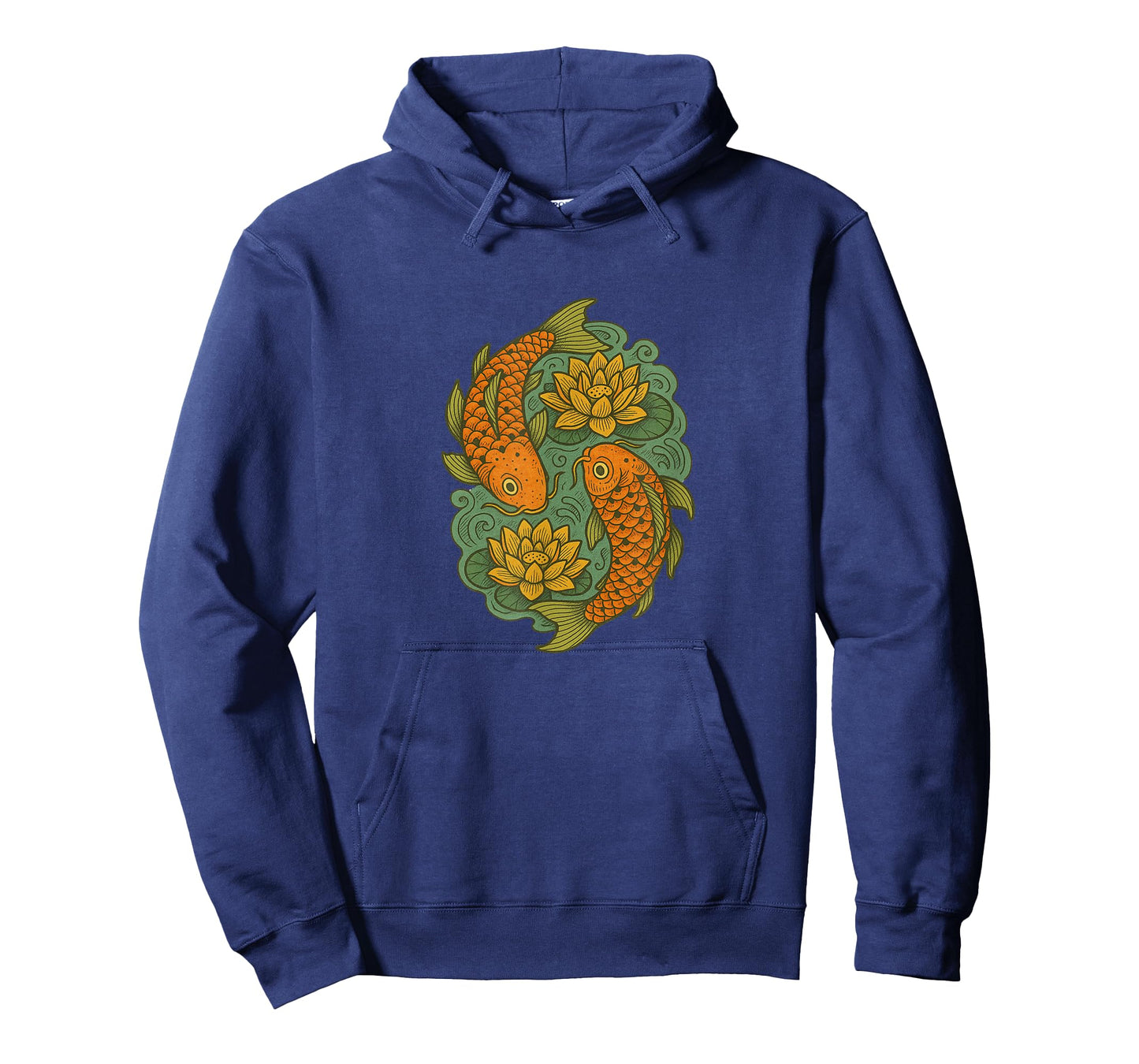 Koi and Lotus Flowers Peaceful Zen Nature Inspired Design T-Shirt