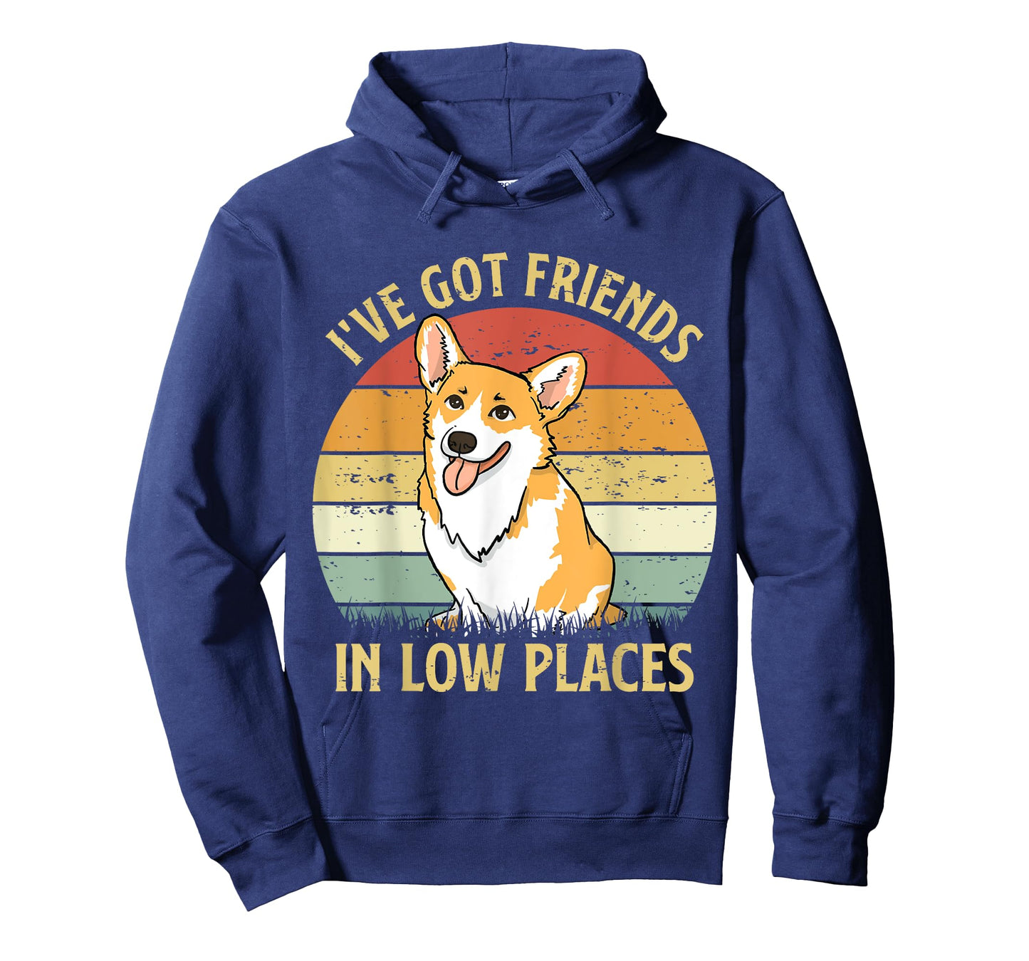Retro I've Got Friends In Low Places Welsh Corgi Dog Lovers T-Shirt