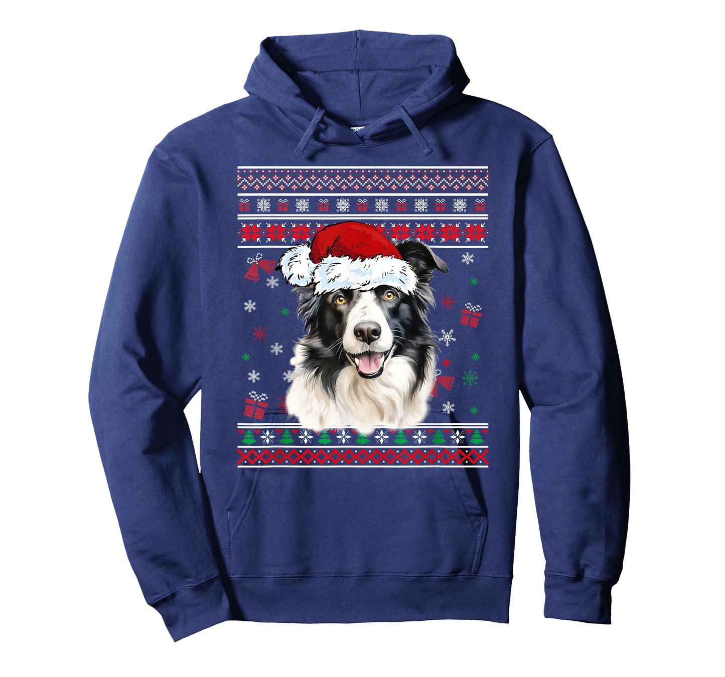 Border collie Dog Christmas Pajama Ugly Christmas Sweater Men Women Kids T-Shirt