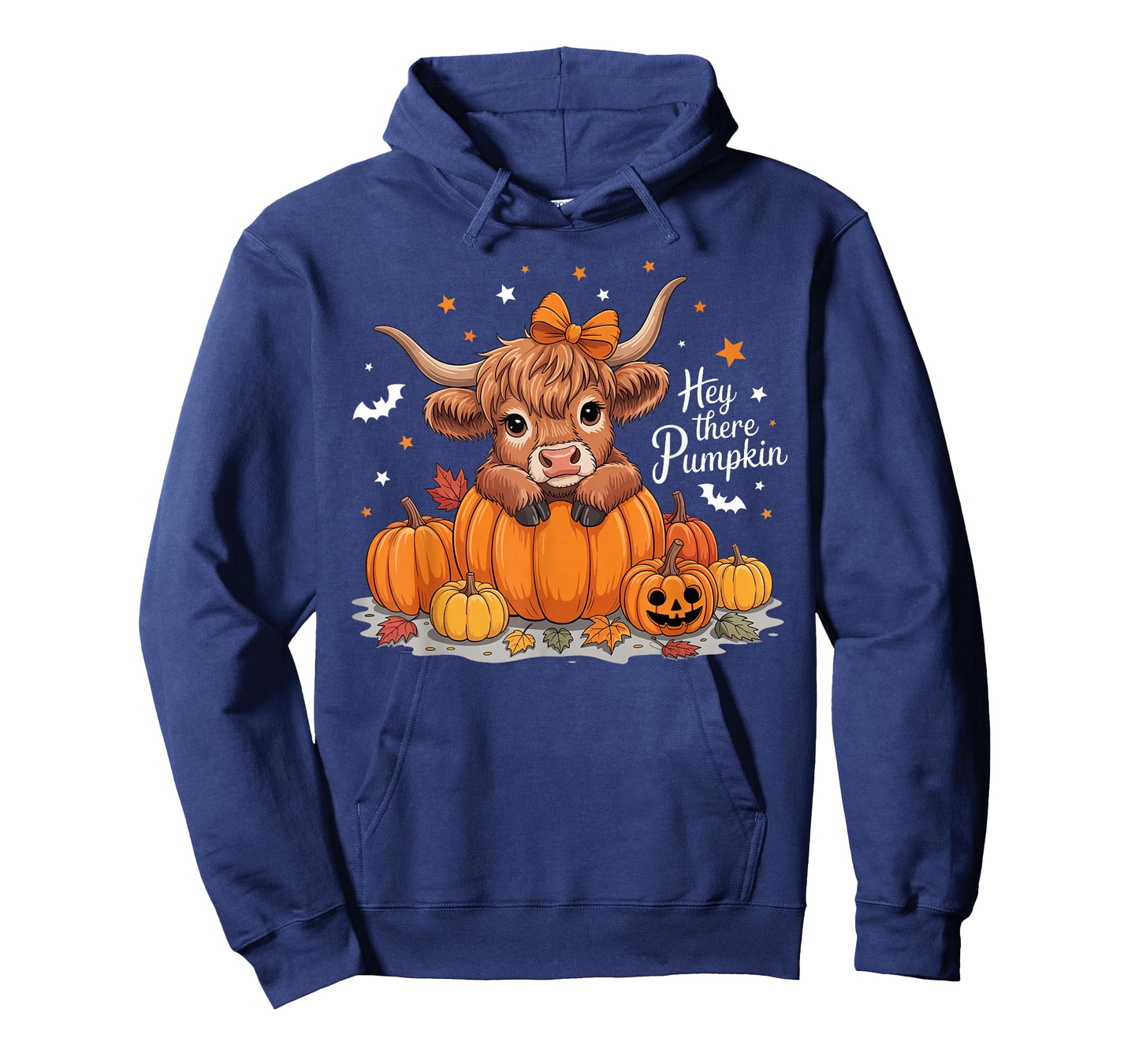 Hey There Pumpkin Halloween Highland Cow Lover Cow Farm T-Shirt
