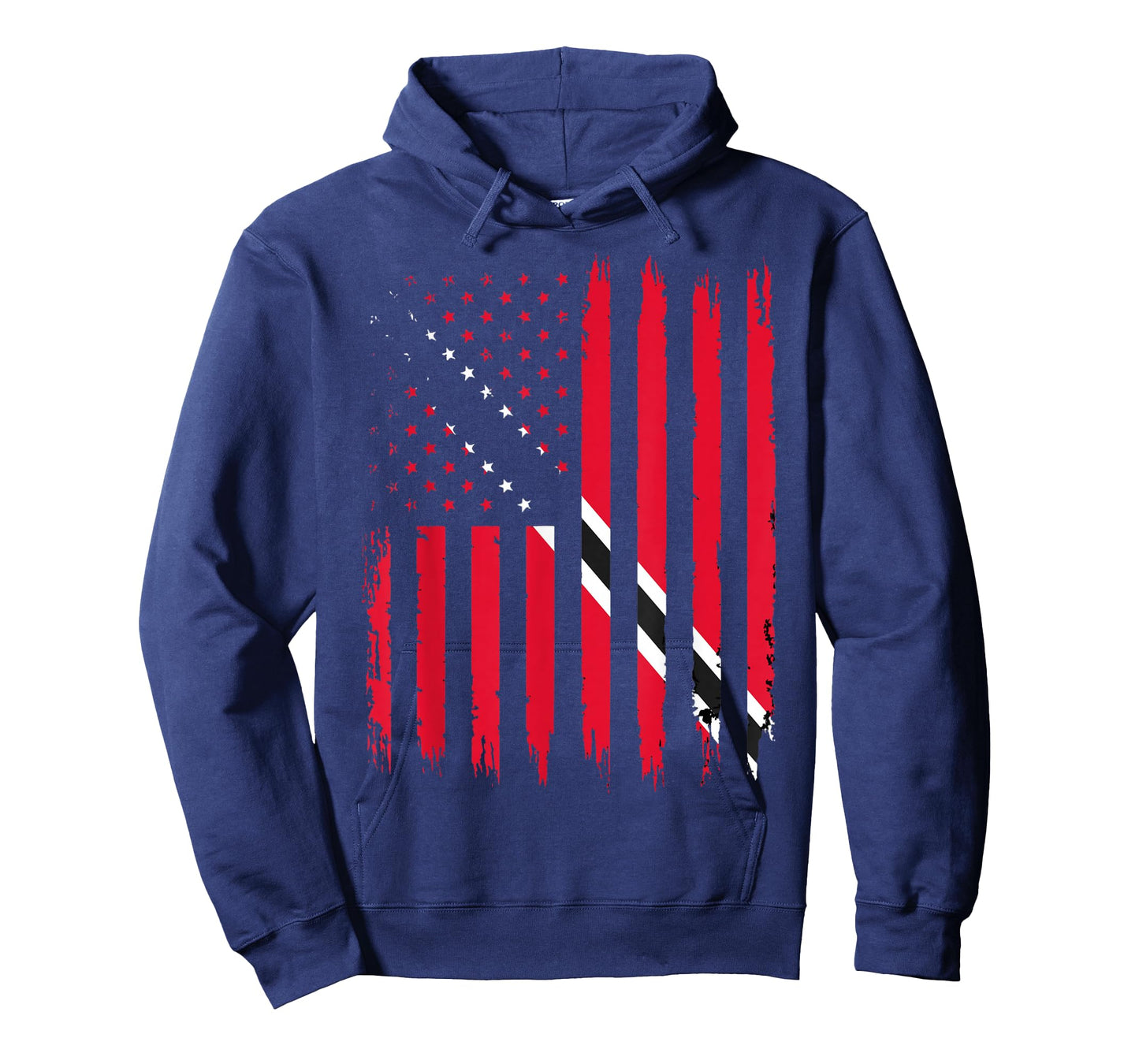 American Flag Trinidad And Tobago Flag Trinidadian T-Shirt