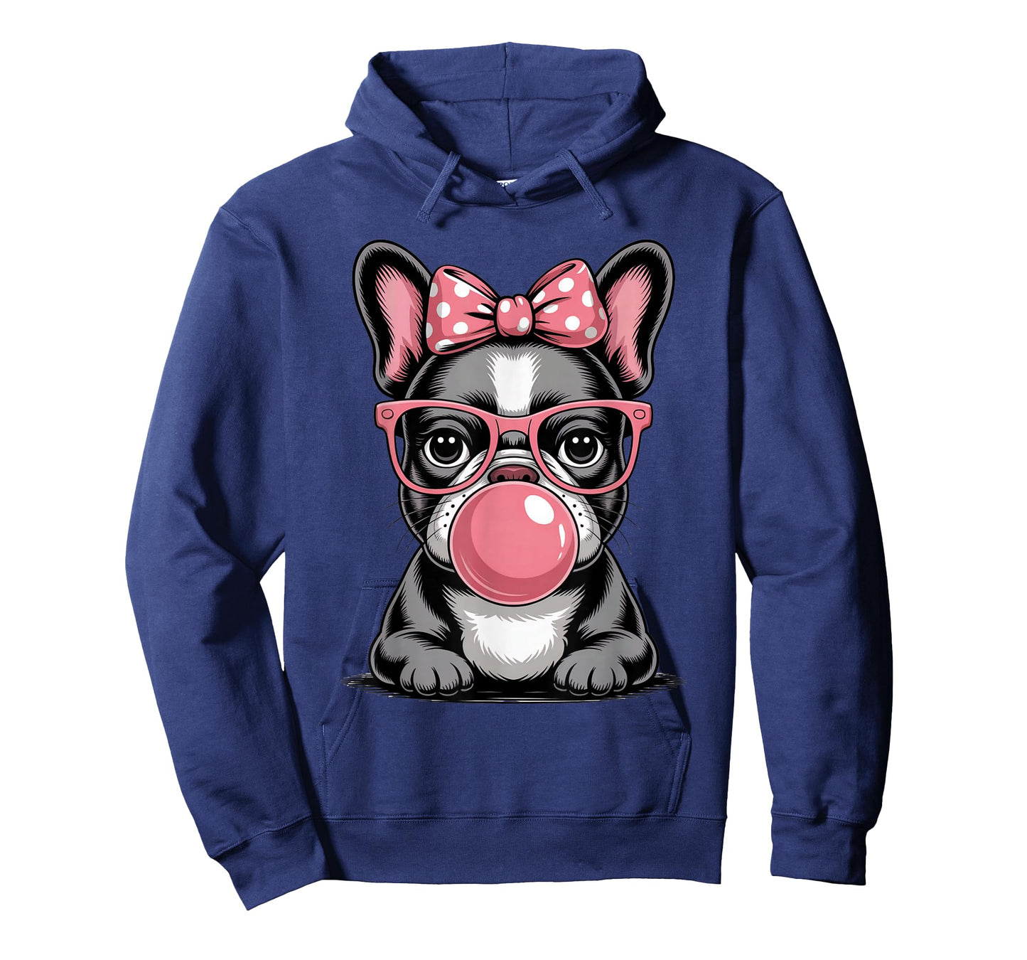 Cute French Bulldog Bubble Gum For Women Vintage Frenchie T-Shirt