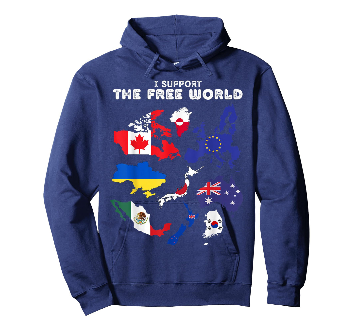 I Support the Free World Canada Mexico T-Shirt
