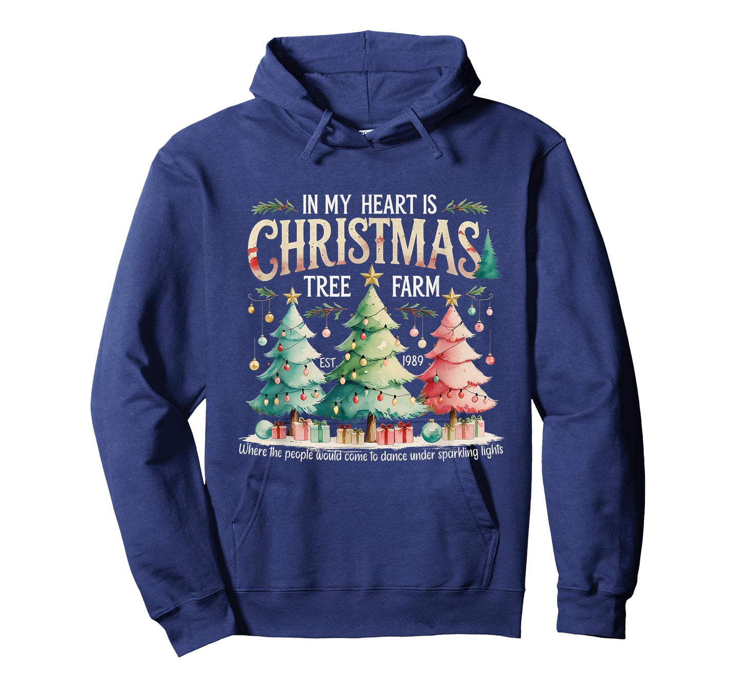 in My Heart is A Christmas Tree Farm Design T-Shirt