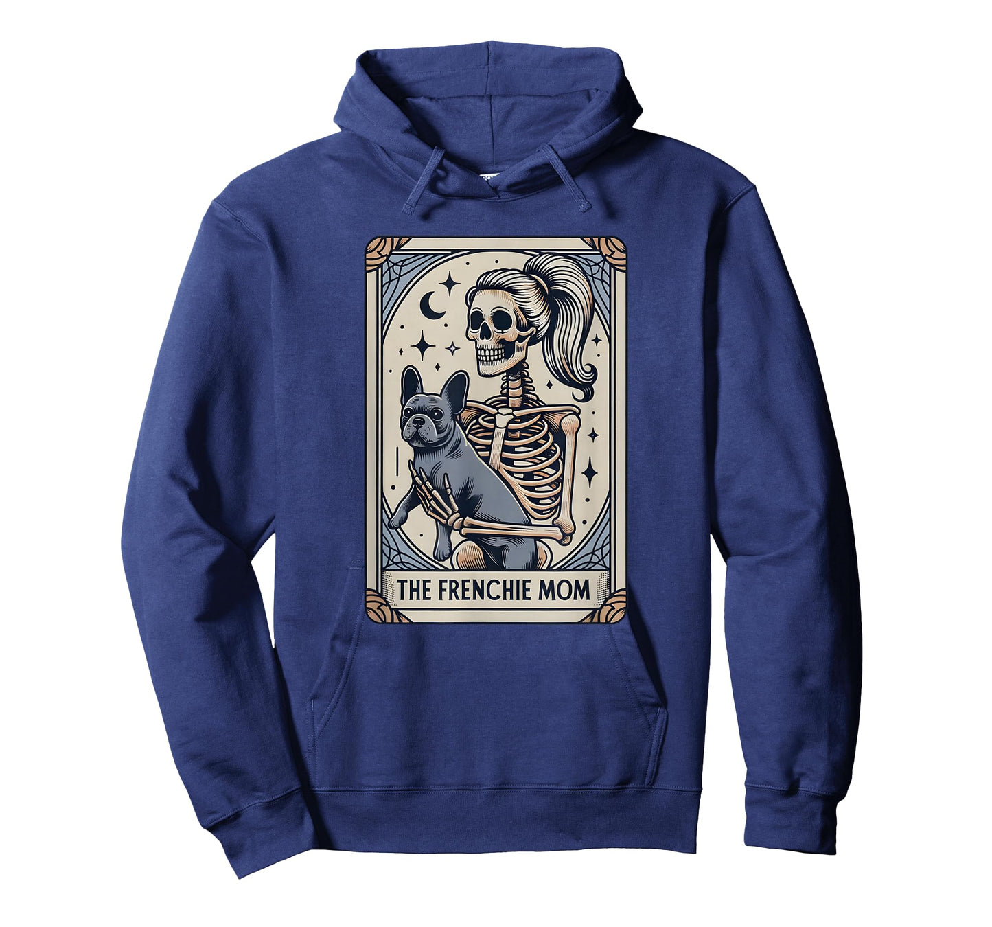 Frenchie Dog Mom Tarot Card, French Bulldog Skeleton Mom T-Shirt