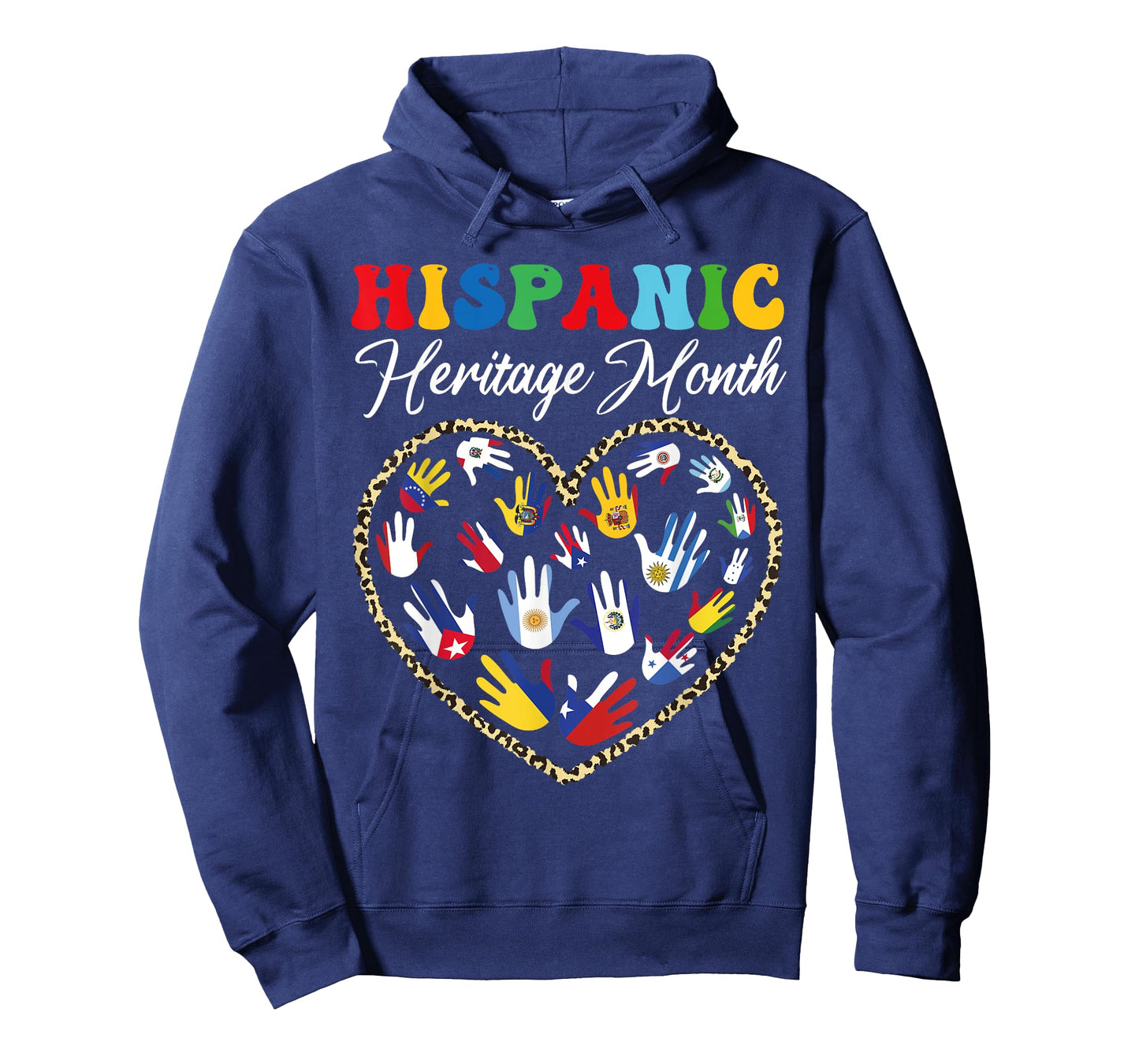 Happy National Hispanic Heritage Month All Countries Heart T-Shirt