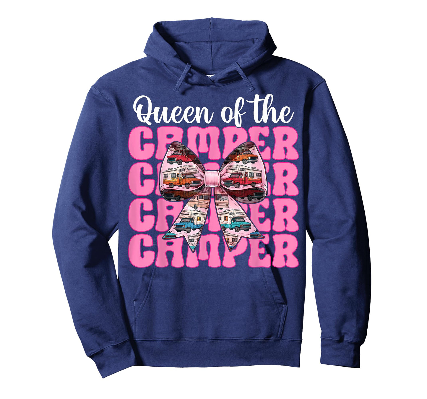 Queen of The Camper RV Camping Camper Motorhome Girl Mom T-Shirt