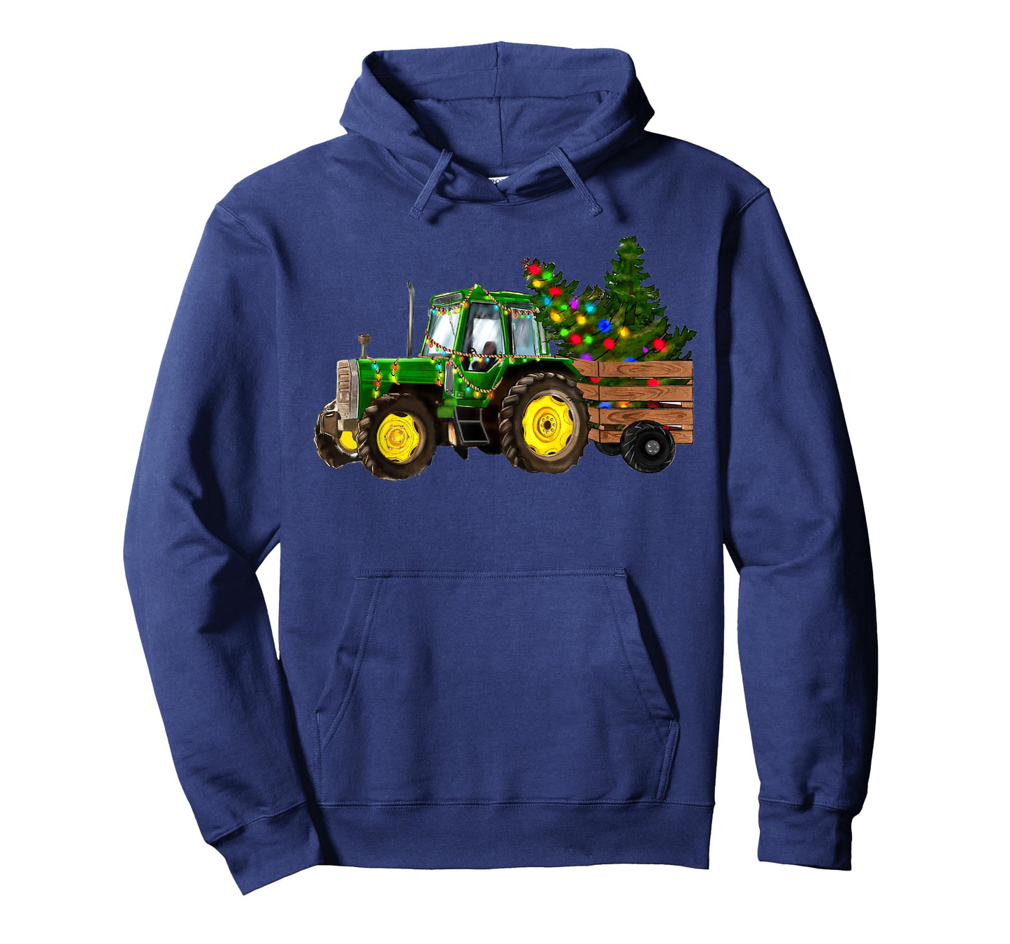 Green Christmas Farm Tractor Lover Funny Pine Tree Costume T-Shirt