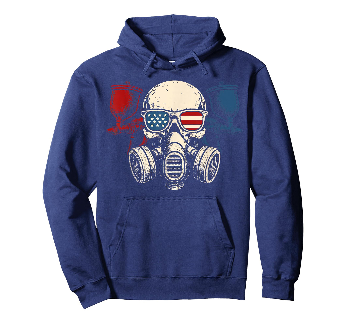 Skull Spray Paint Patriotic Automotive Car Painter T-Shirt