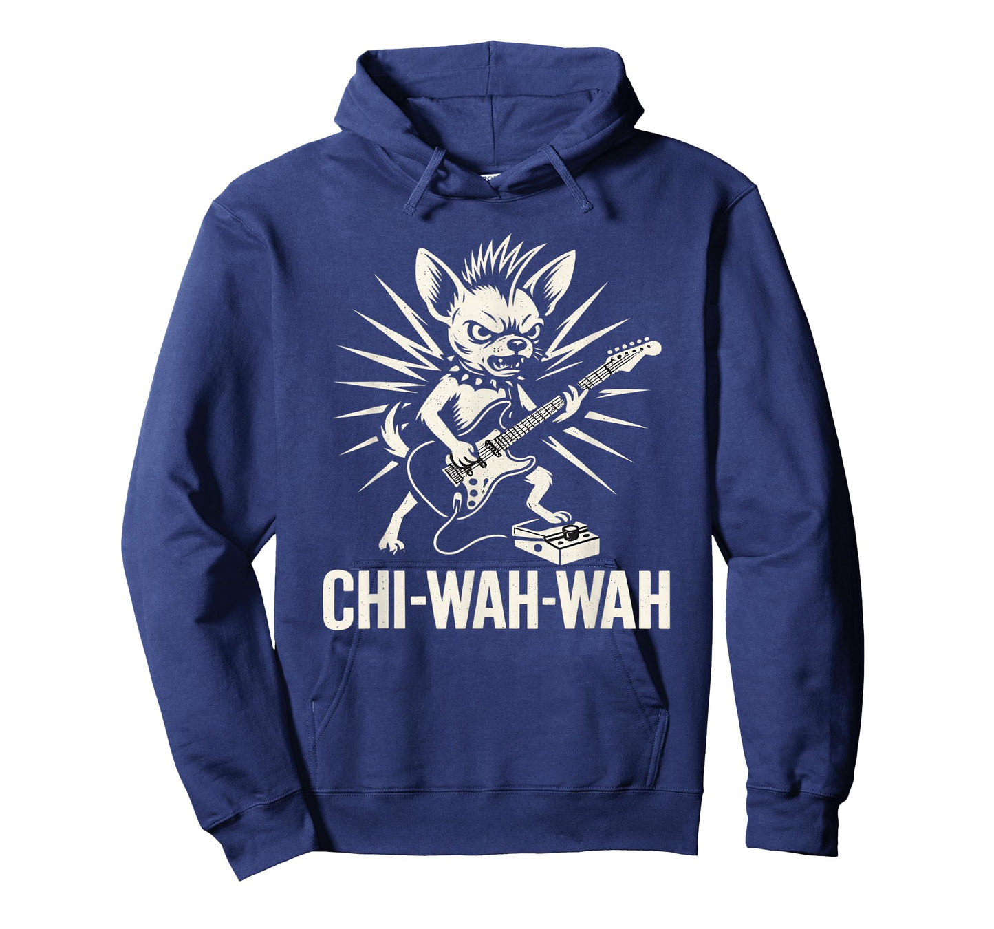 Chihuahua Dog Guitarist Wah Pedal Punk Rocker Music T-Shirt