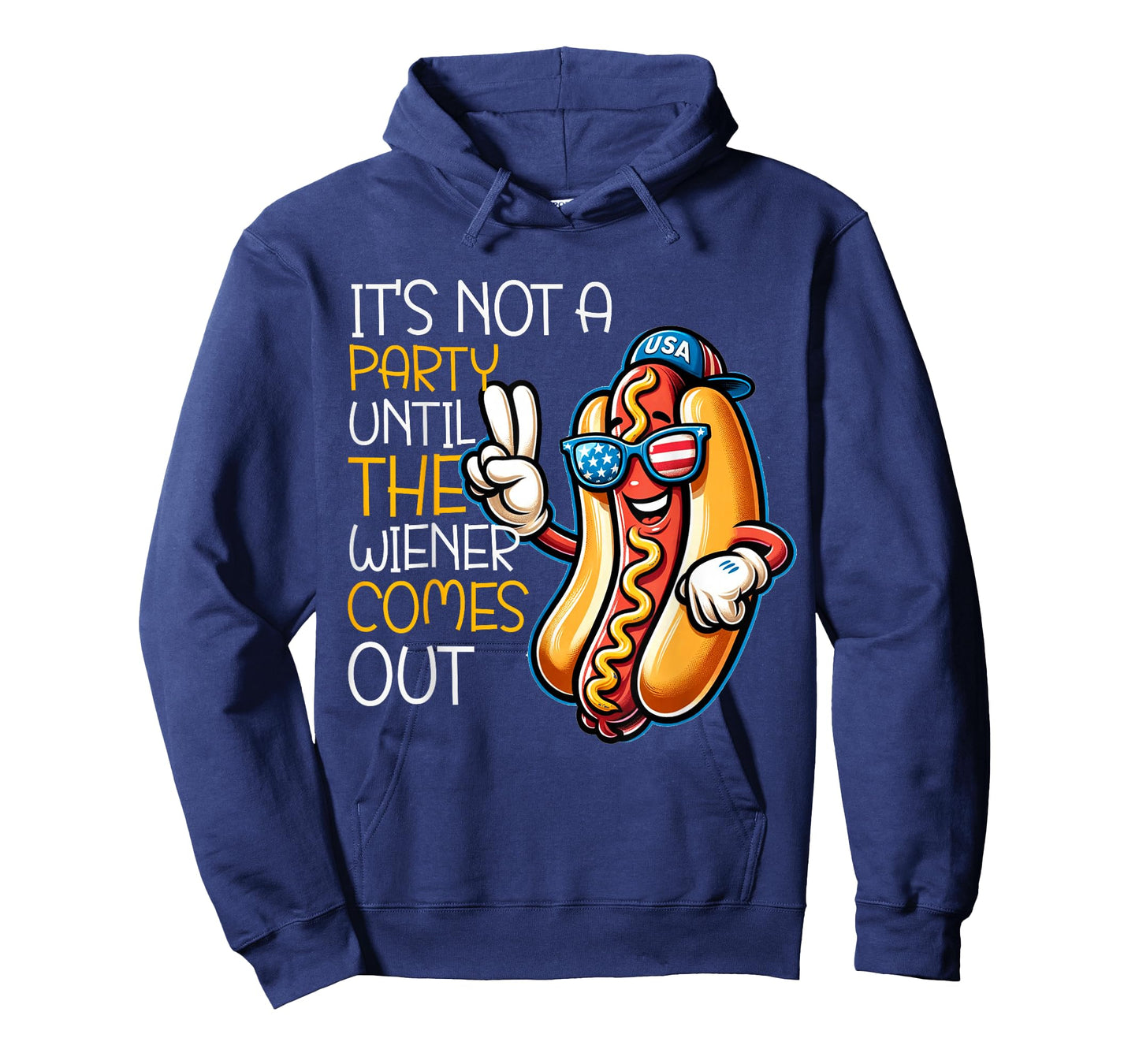 It's Not A Party Until The Wiener Comes Out Funny Hot Dogs T-Shirt