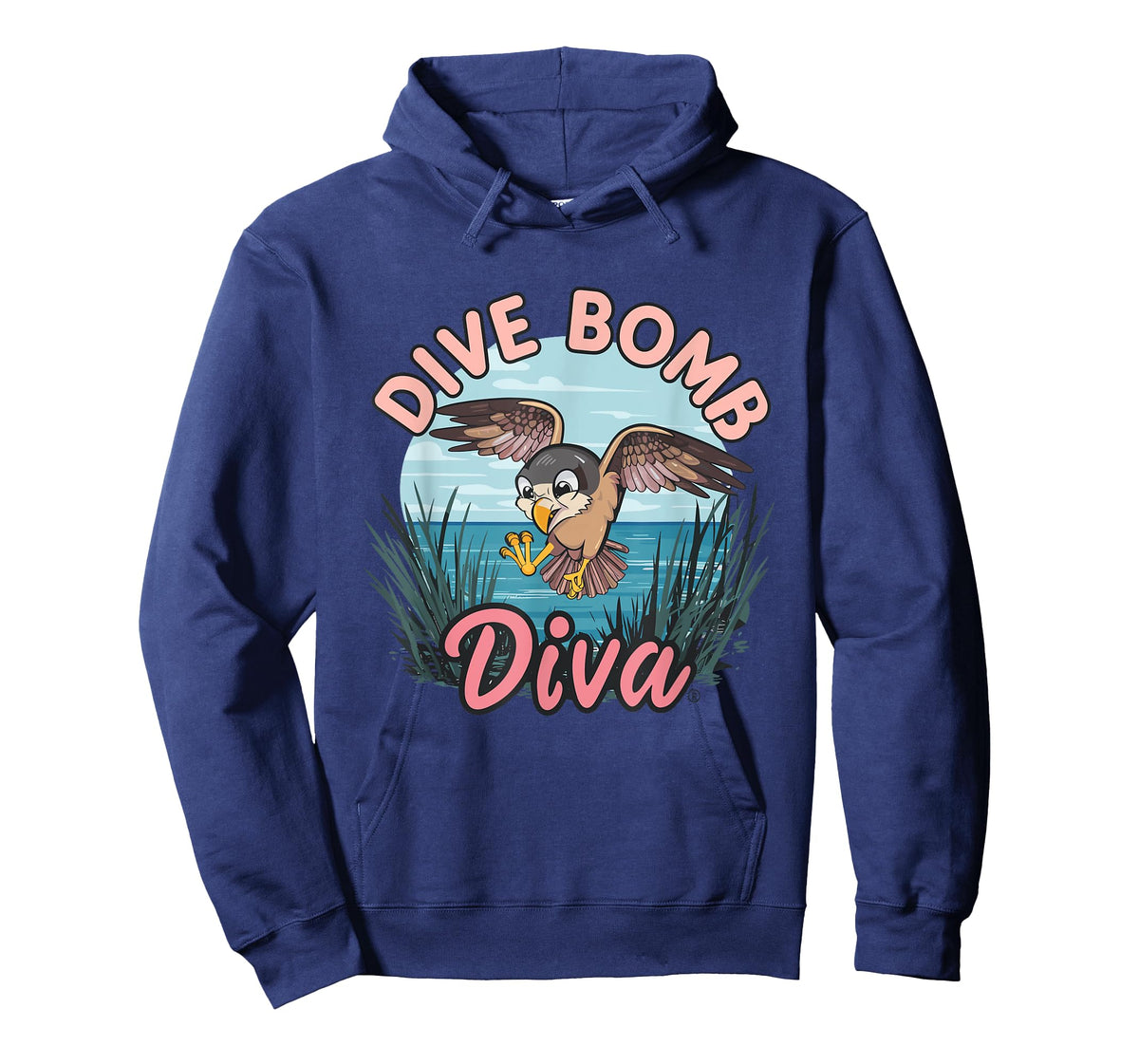Falcon Dive Bomb Diva Hilarious Bird Pun T-Shirt