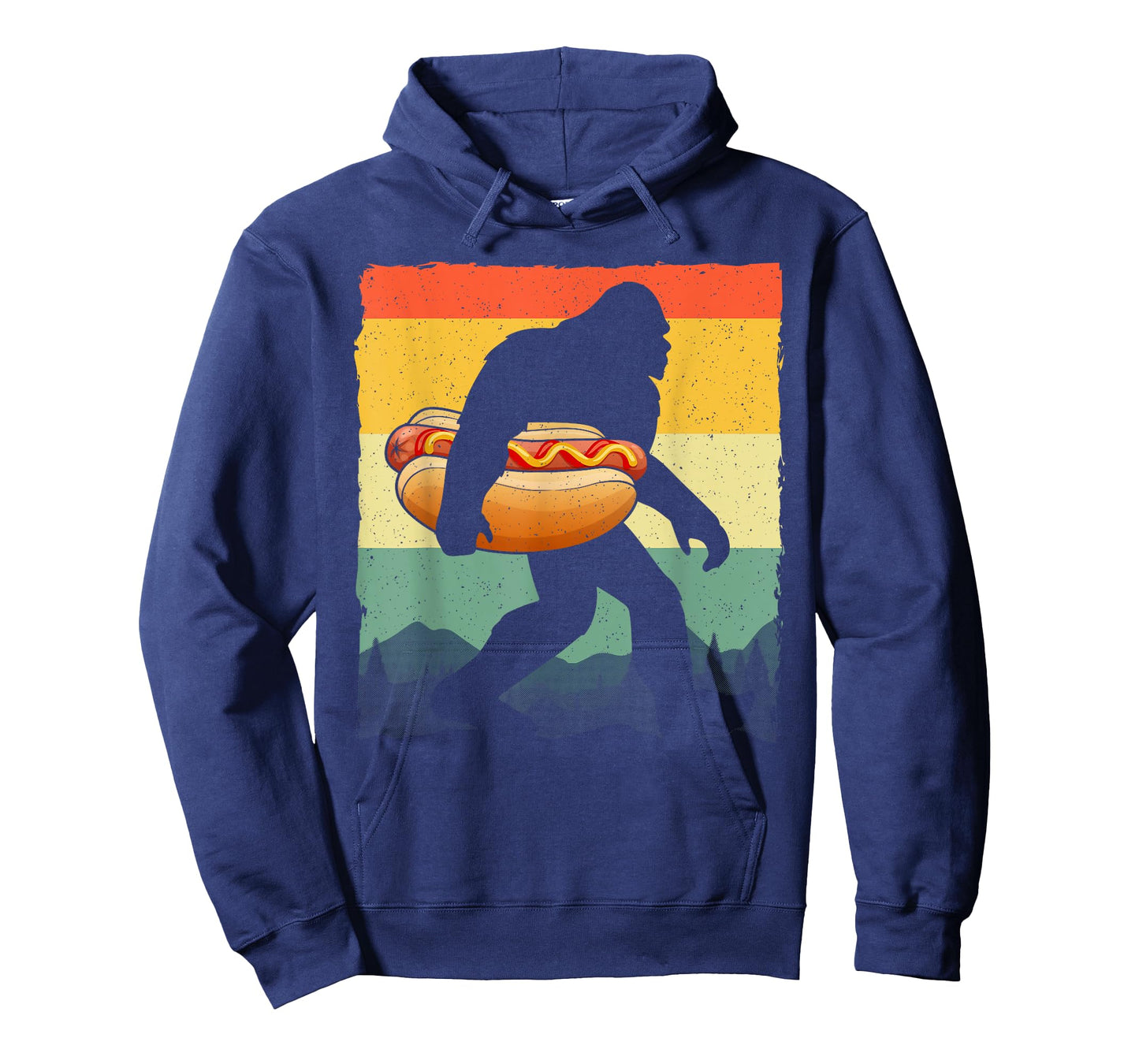 Funny Hot Dog Art for Men Women Bigfoot Hotdog Lovers T-Shirt