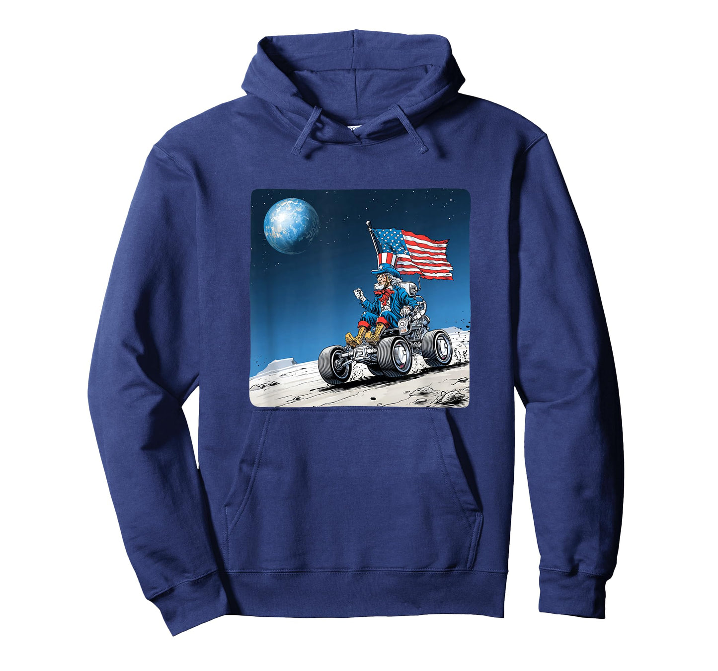 Moon Surface with America Vehicle Costume T-Shirt